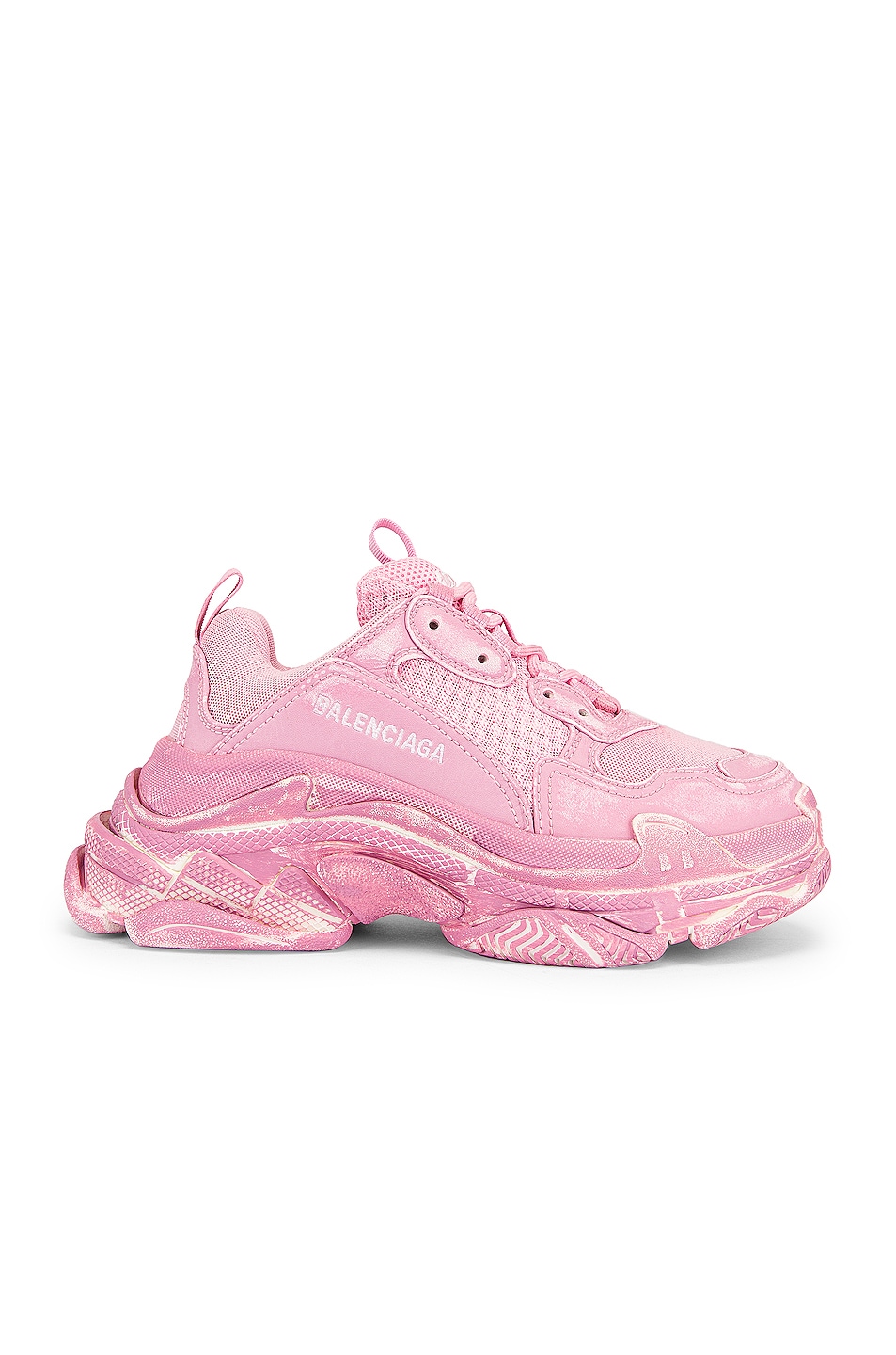 Image 1 of Balenciaga Triple S Sneakers in Pink Faded