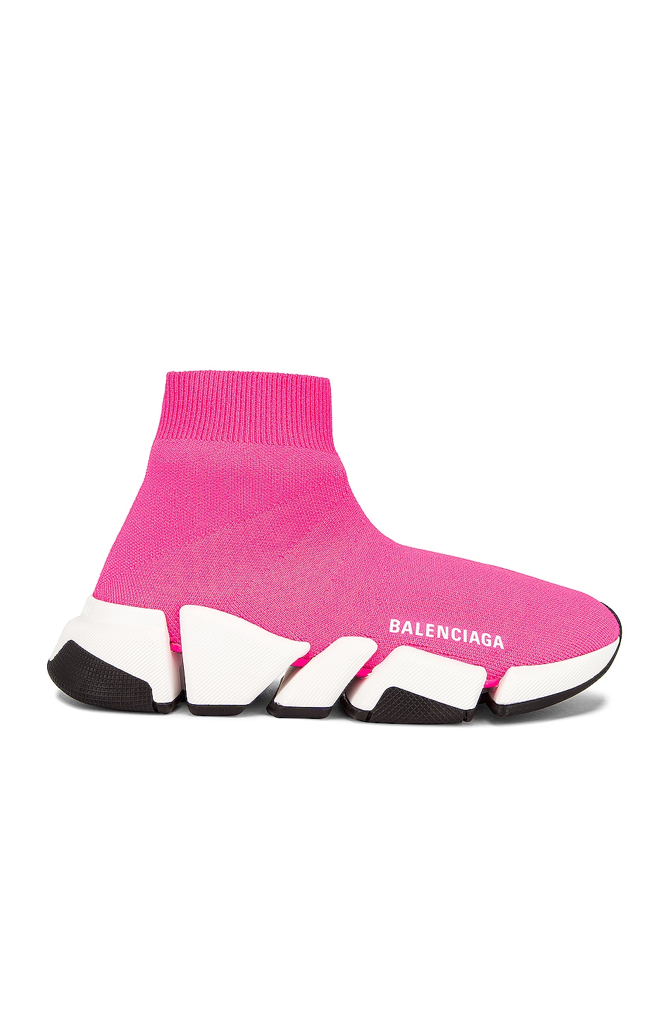 Image 1 of Balenciaga Speed 2.0 LT Sneakers in Fluo Pink & White & Black