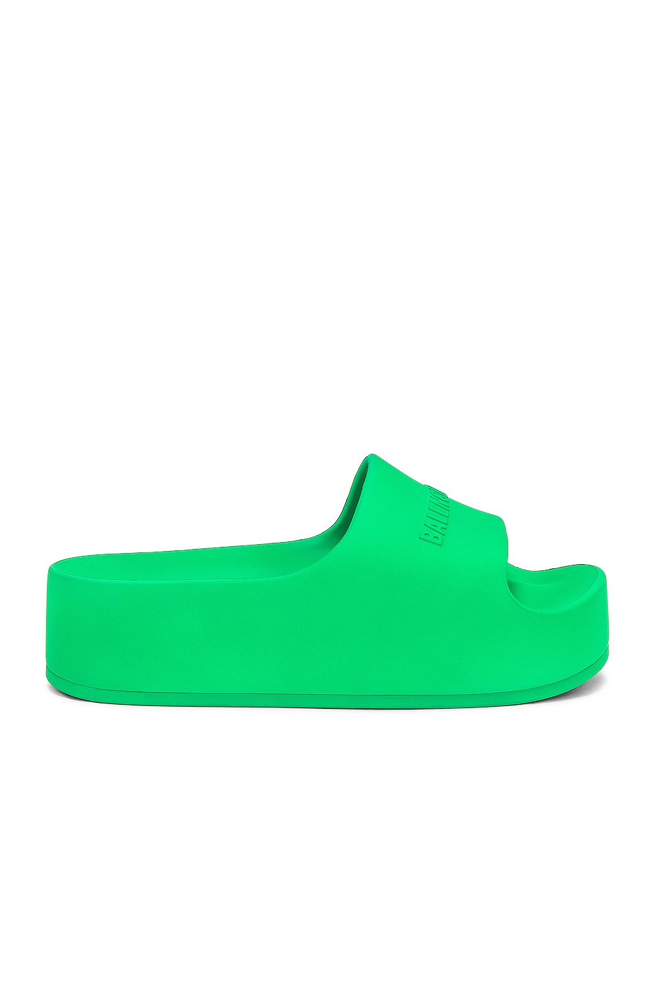 Image 1 of Balenciaga Chunky Slides in Green