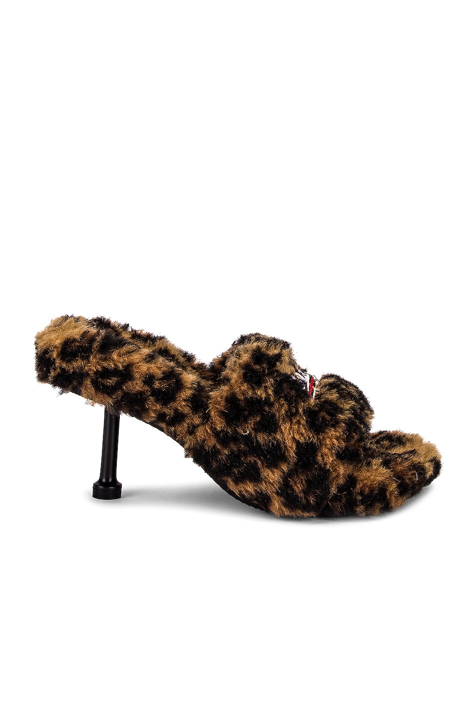 Image 1 of Balenciaga Furry Sandals in Leopard