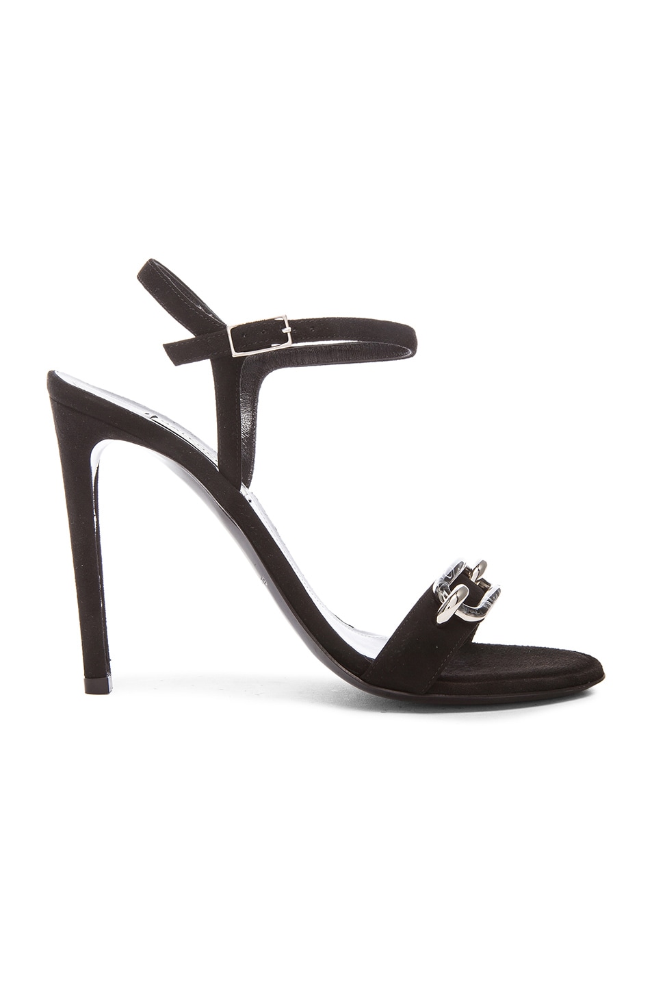 Image 1 of Balenciaga Daim Velour Sandals in Black