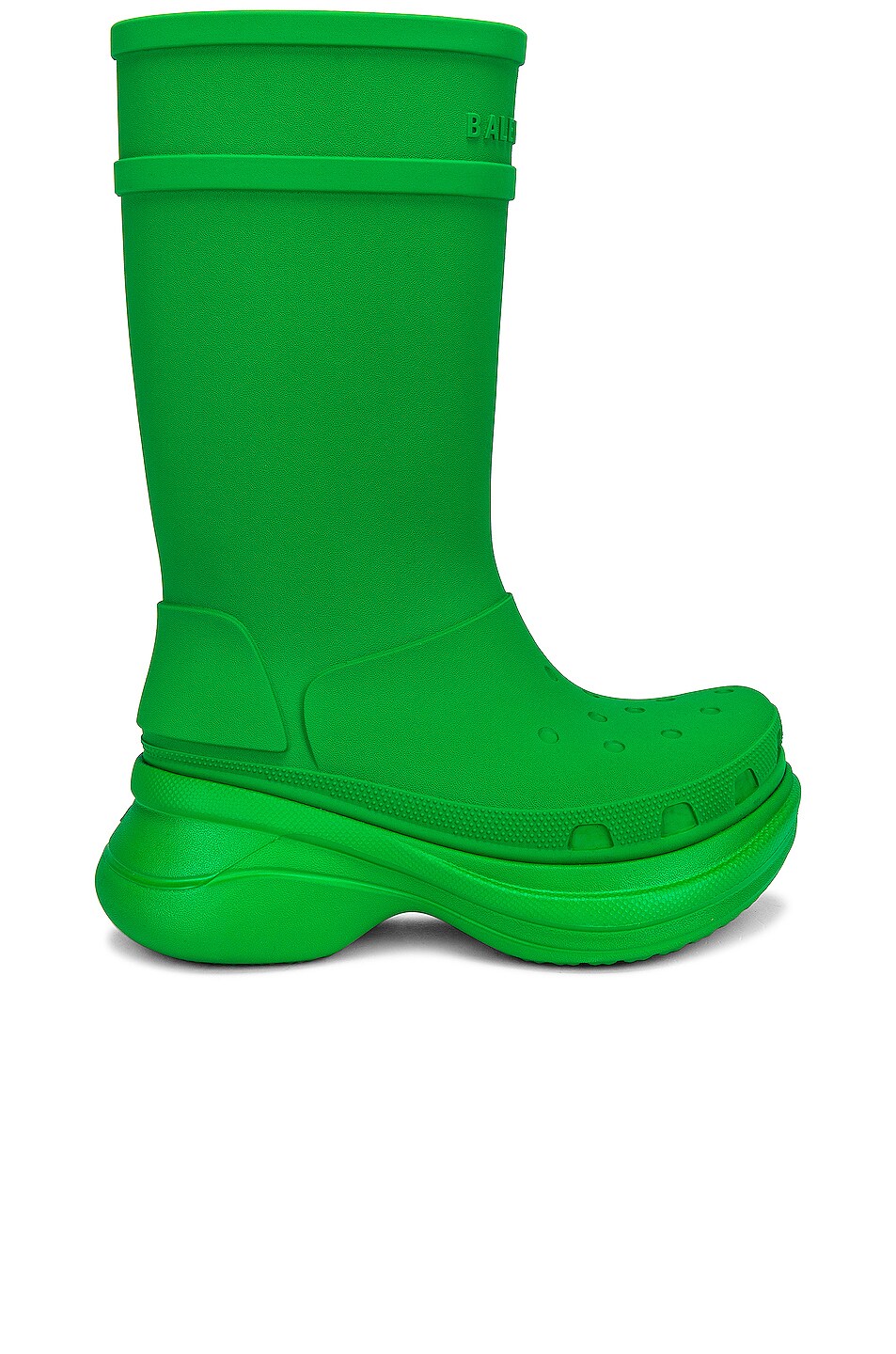 Image 1 of Balenciaga Crocs Boots in Grass Green