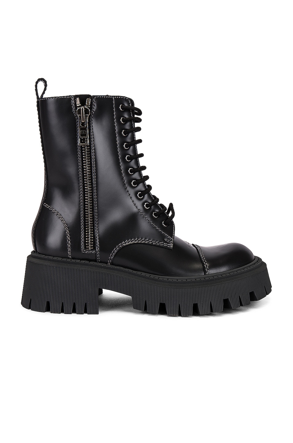 Image 1 of Balenciaga Tractor Booties in Fossil Grey