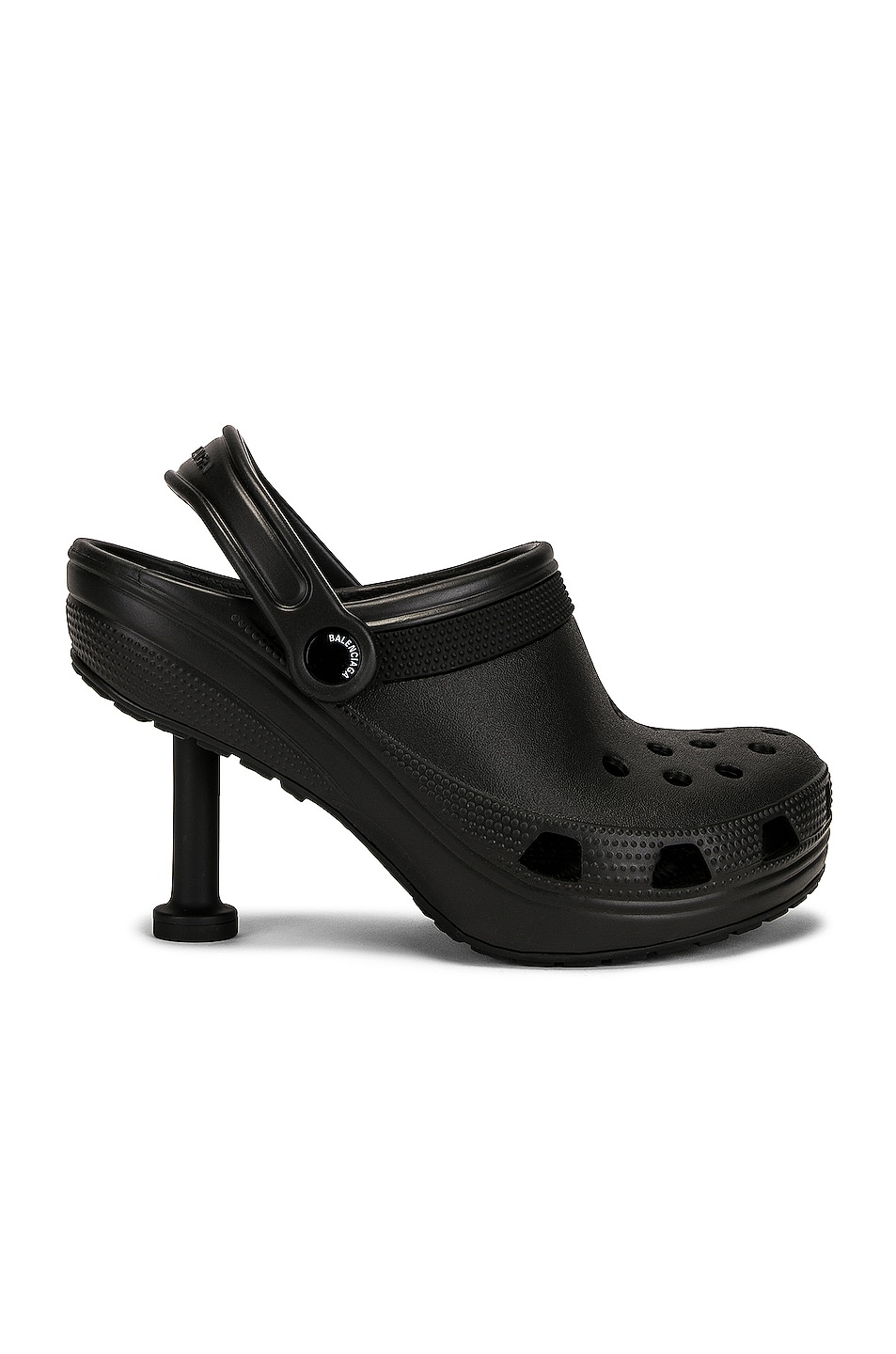 Image 1 of Balenciaga Crocs Madame Mules in Black