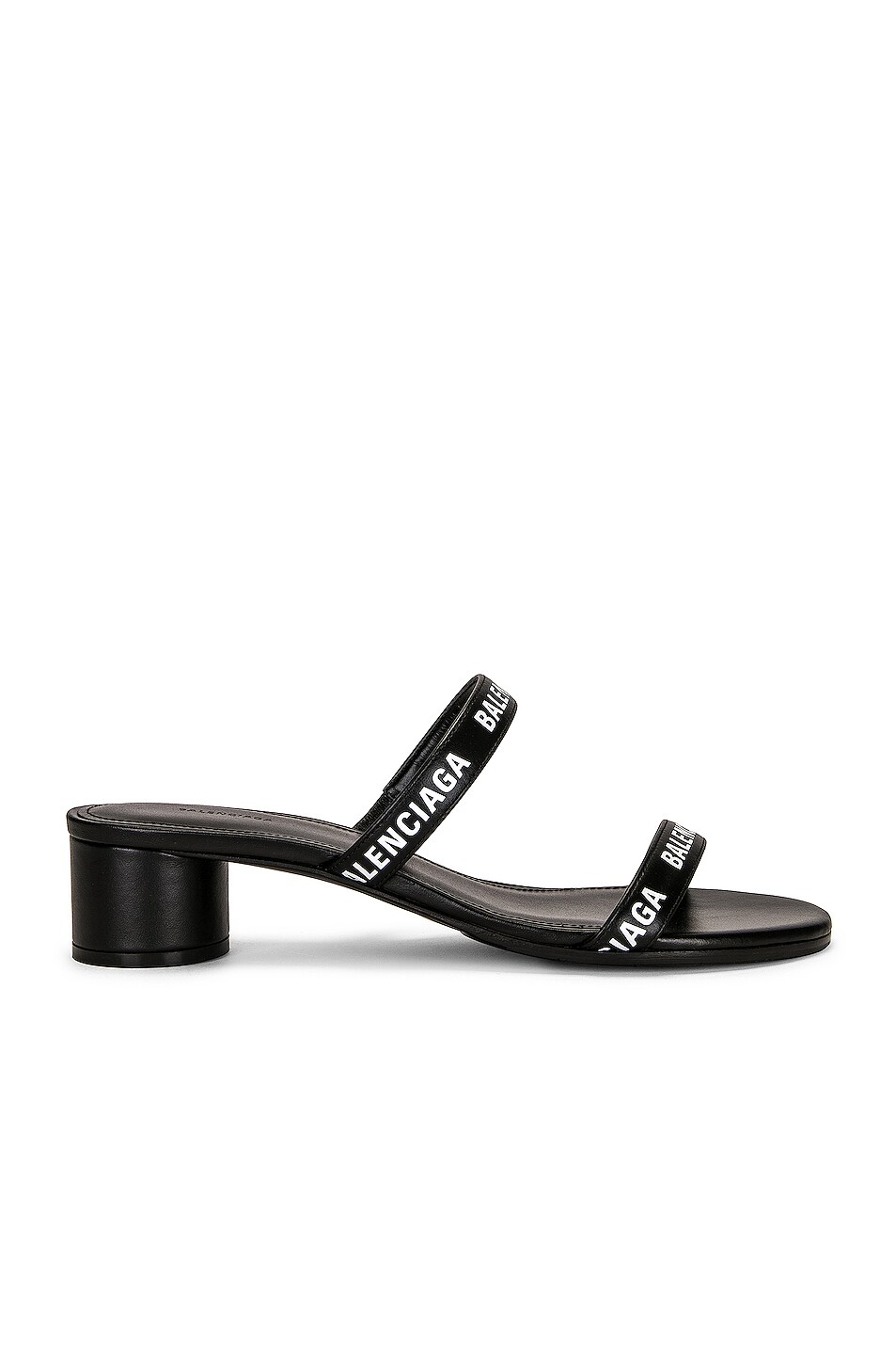 Image 1 of Balenciaga Round Sandals in Black & White