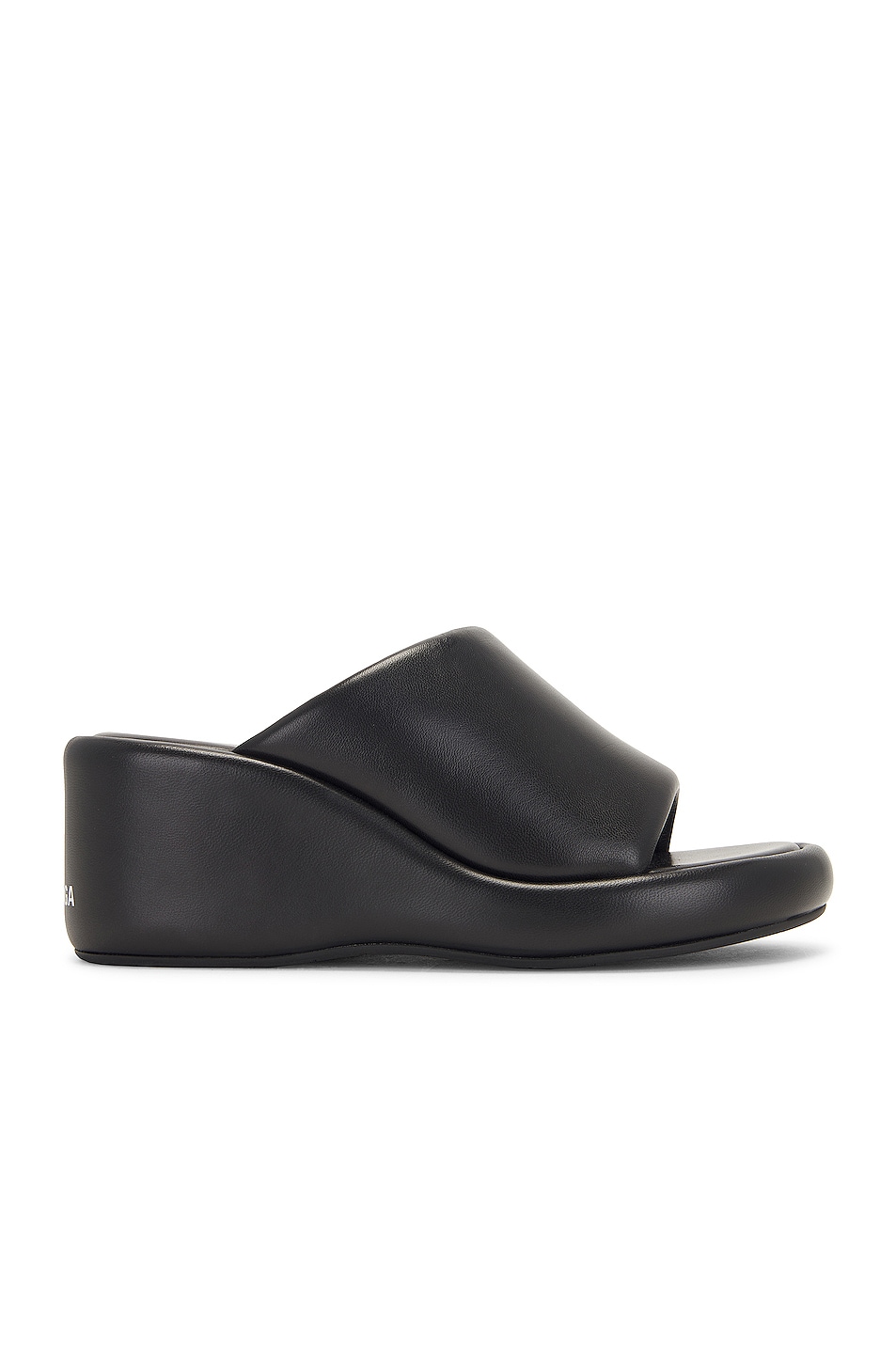 Image 1 of Balenciaga Rise Wedge Sandals in Black & White