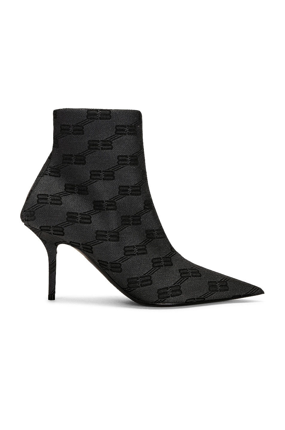 Image 1 of Balenciaga Square Knife Booties in Grey & Black