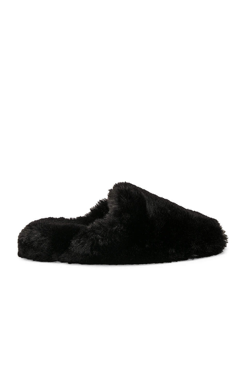 Balenciaga Teddy Faux Fur Mule in Black | FWRD