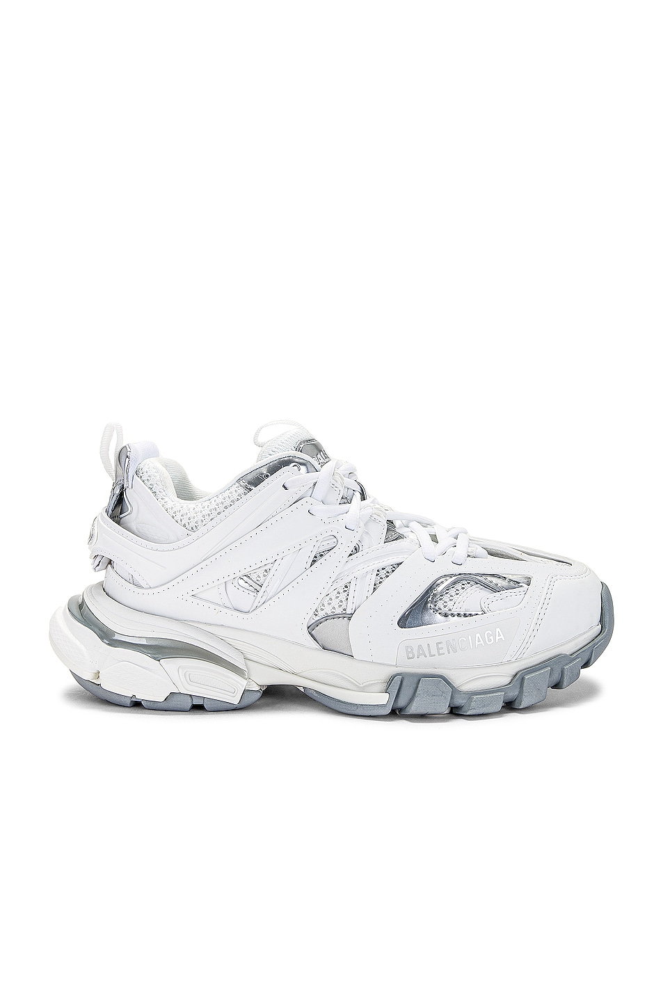 Image 1 of Balenciaga Track Sneaker in White & Silver