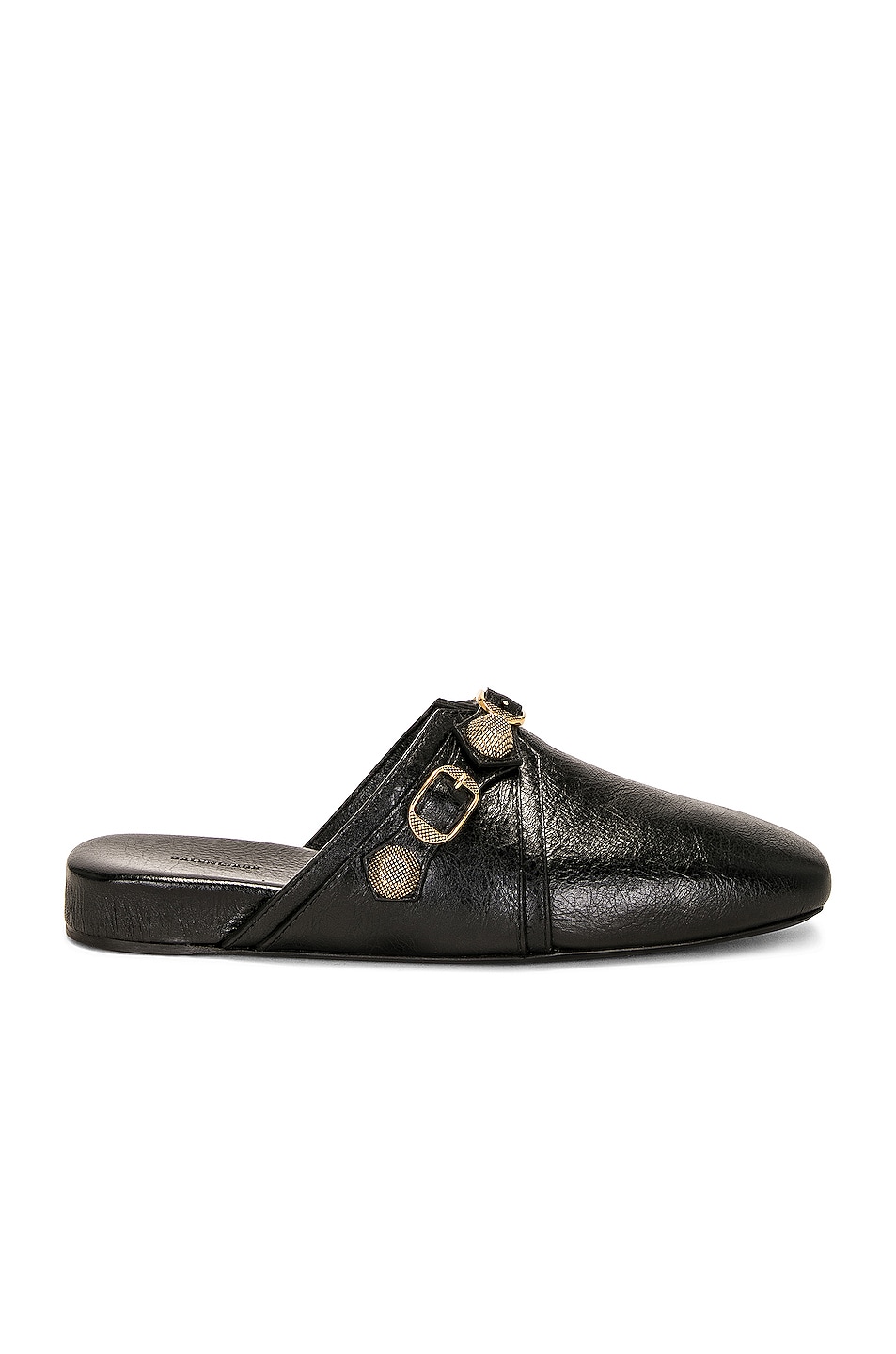 Image 1 of Balenciaga Cosy Cagole Mule in Black & Aged Gold