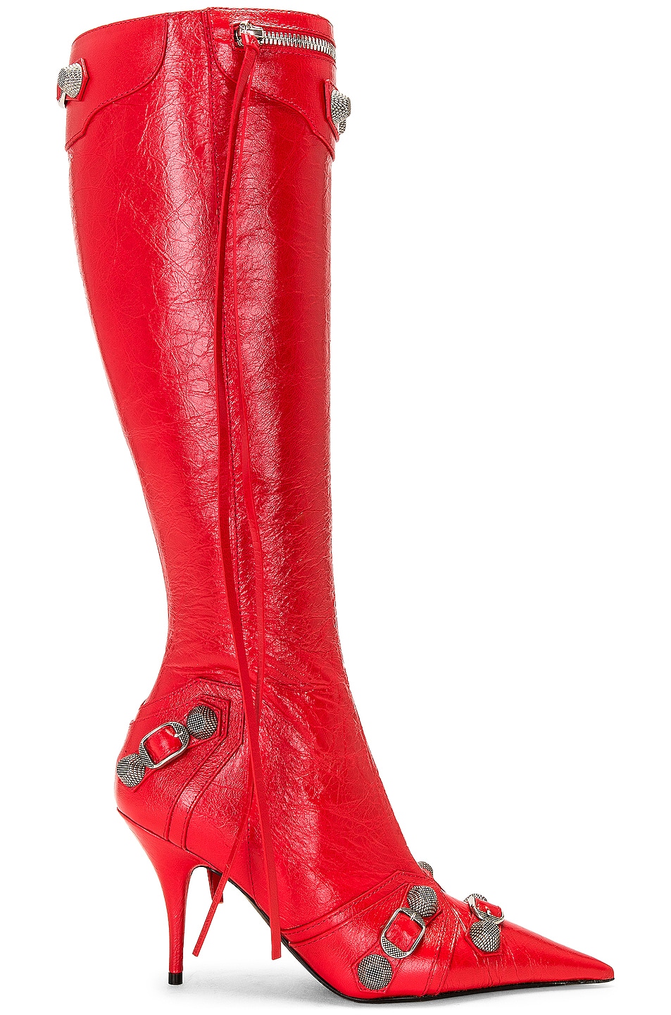 Image 1 of Balenciaga Cagole Boots In Tomato Red in Tomato Red
