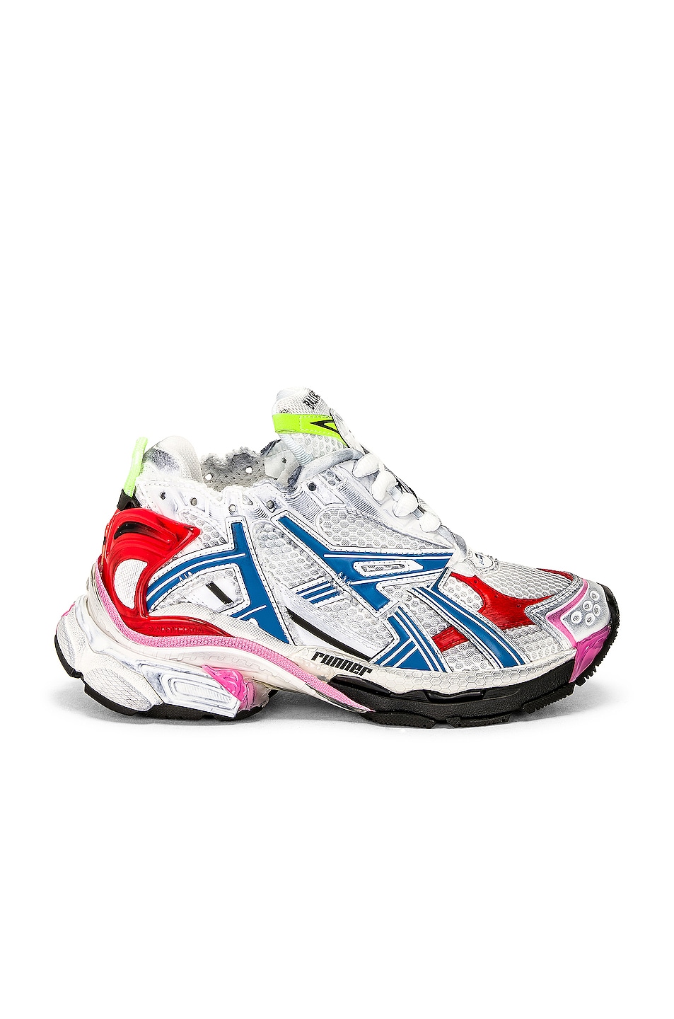 Image 1 of Balenciaga Runner Sneaker in White, Red, Blue, & Pink