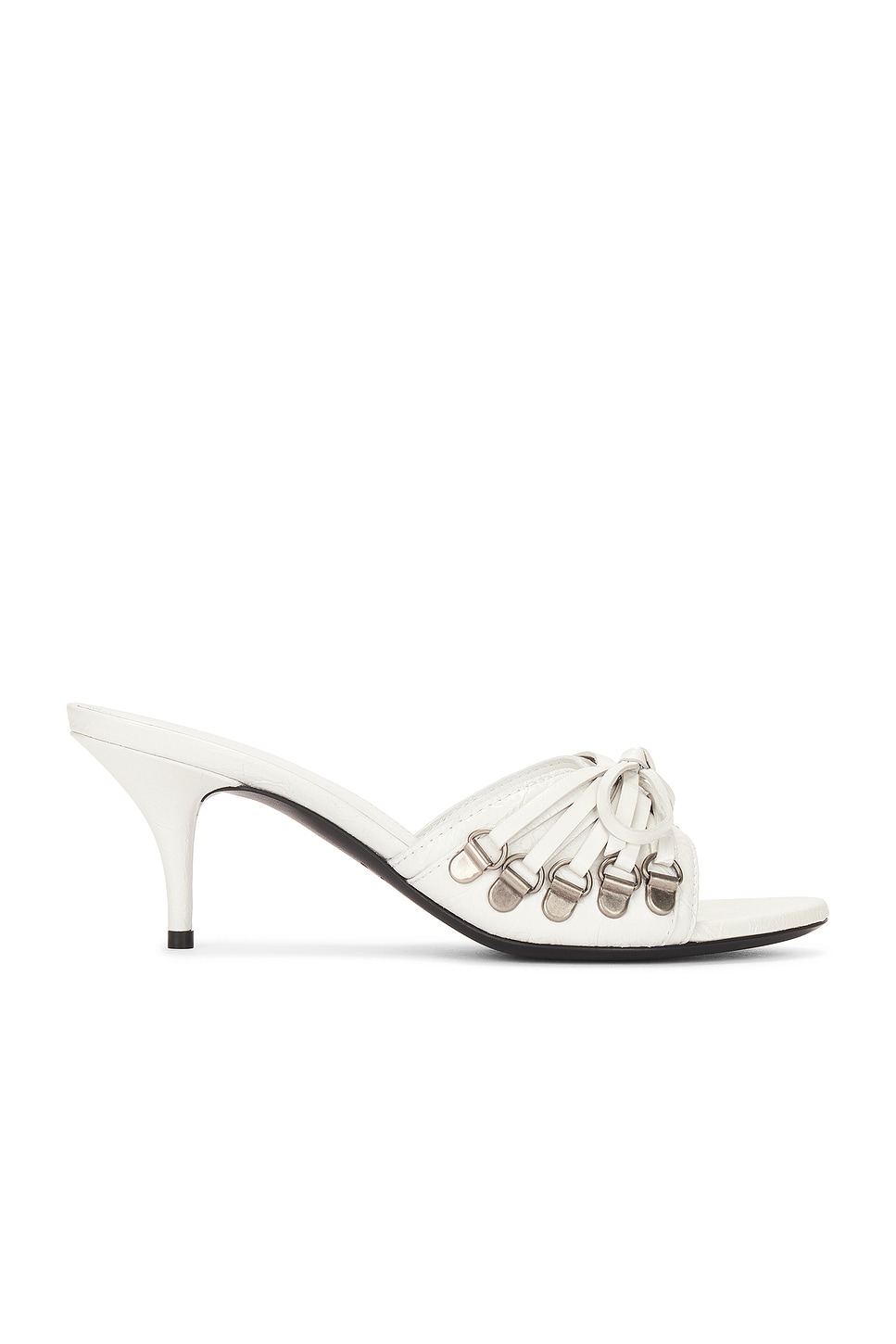 Image 1 of Balenciaga M70 Cagole Sandal Heel in Optic White & Silver
