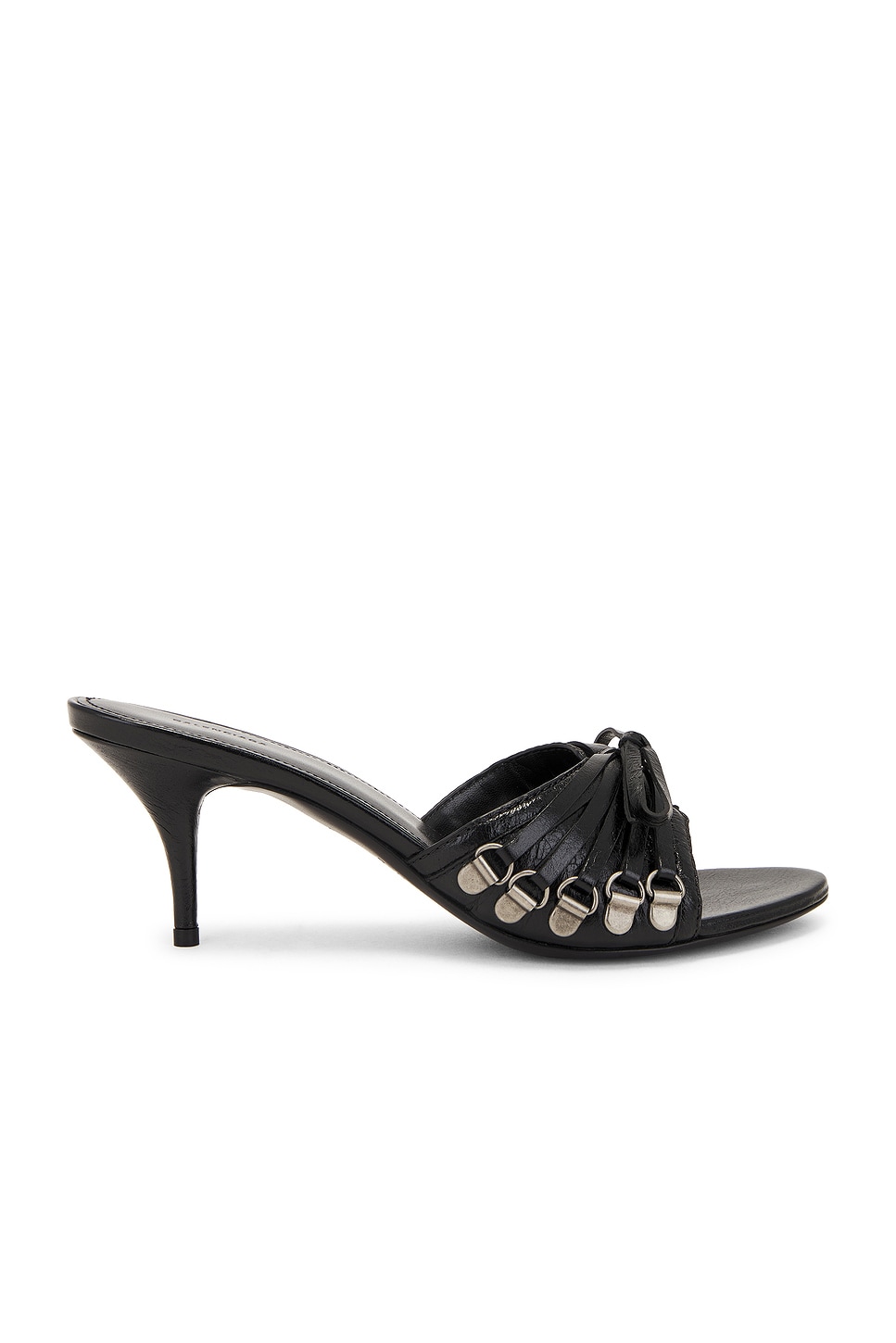 Image 1 of Balenciaga M70 Cagole Sandal Heel in Black & Silver