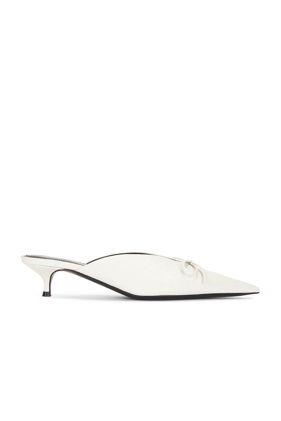 Image 1 of Balenciaga L40 Knife Bow Mule Heel in White