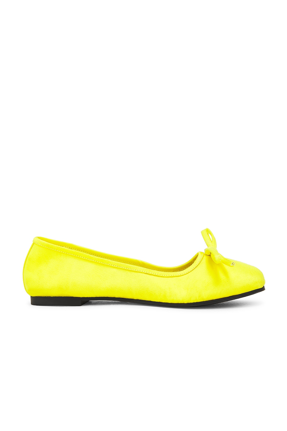 Shop Balenciaga Leopold Flat In Yellow