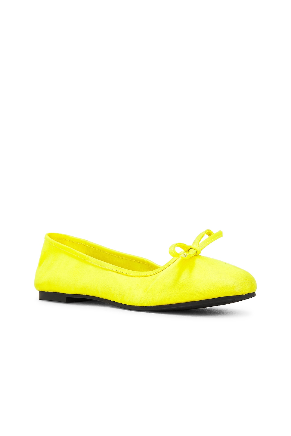 Shop Balenciaga Leopold Flat In Yellow