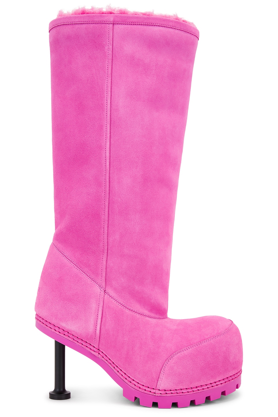 Image 1 of Balenciaga H90 Alaska Fur Boot in Dark Pink