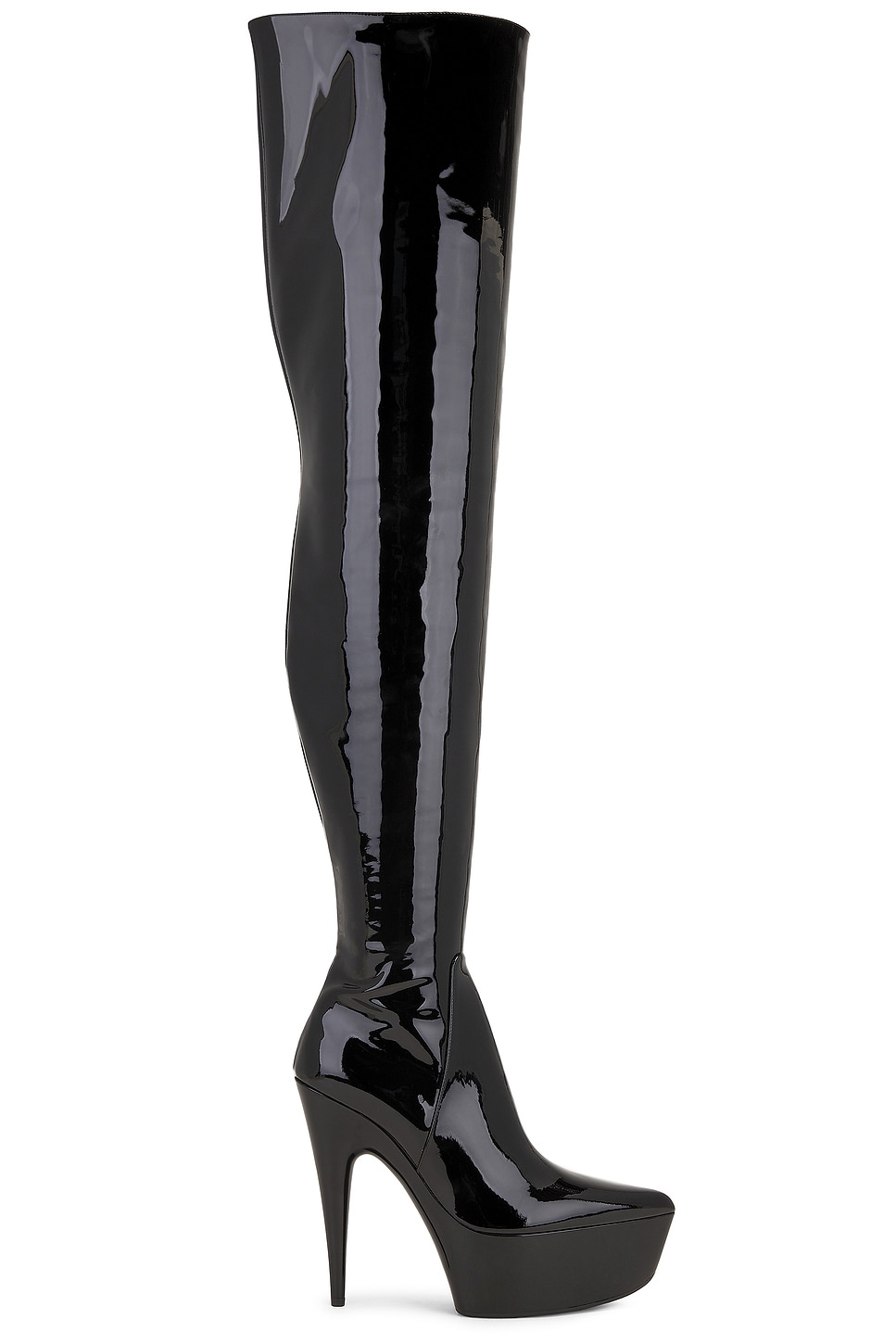 Shop Balenciaga H150 Sunset Over The Knee Boot In Black