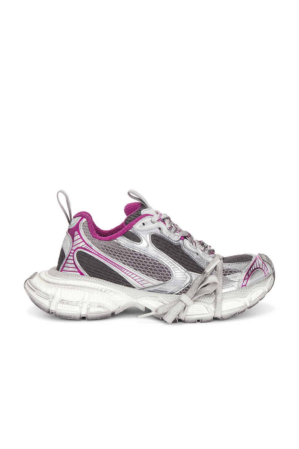 Shop Balenciaga 3xl Sneaker In Grey  White & Pink
