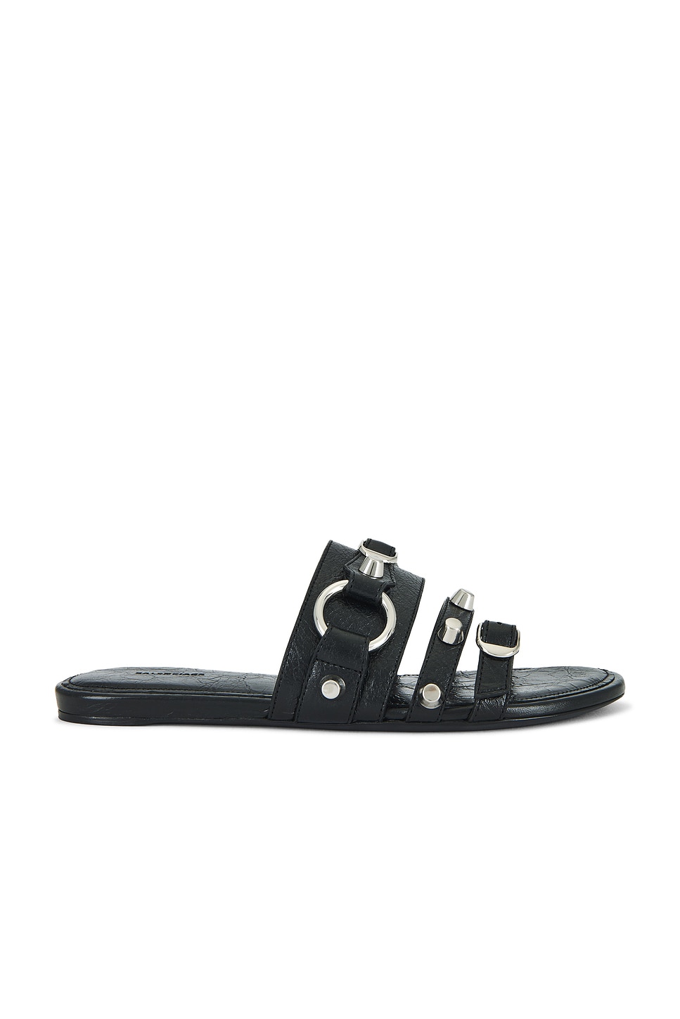 Image 1 of Balenciaga City Slide in Black & Silver