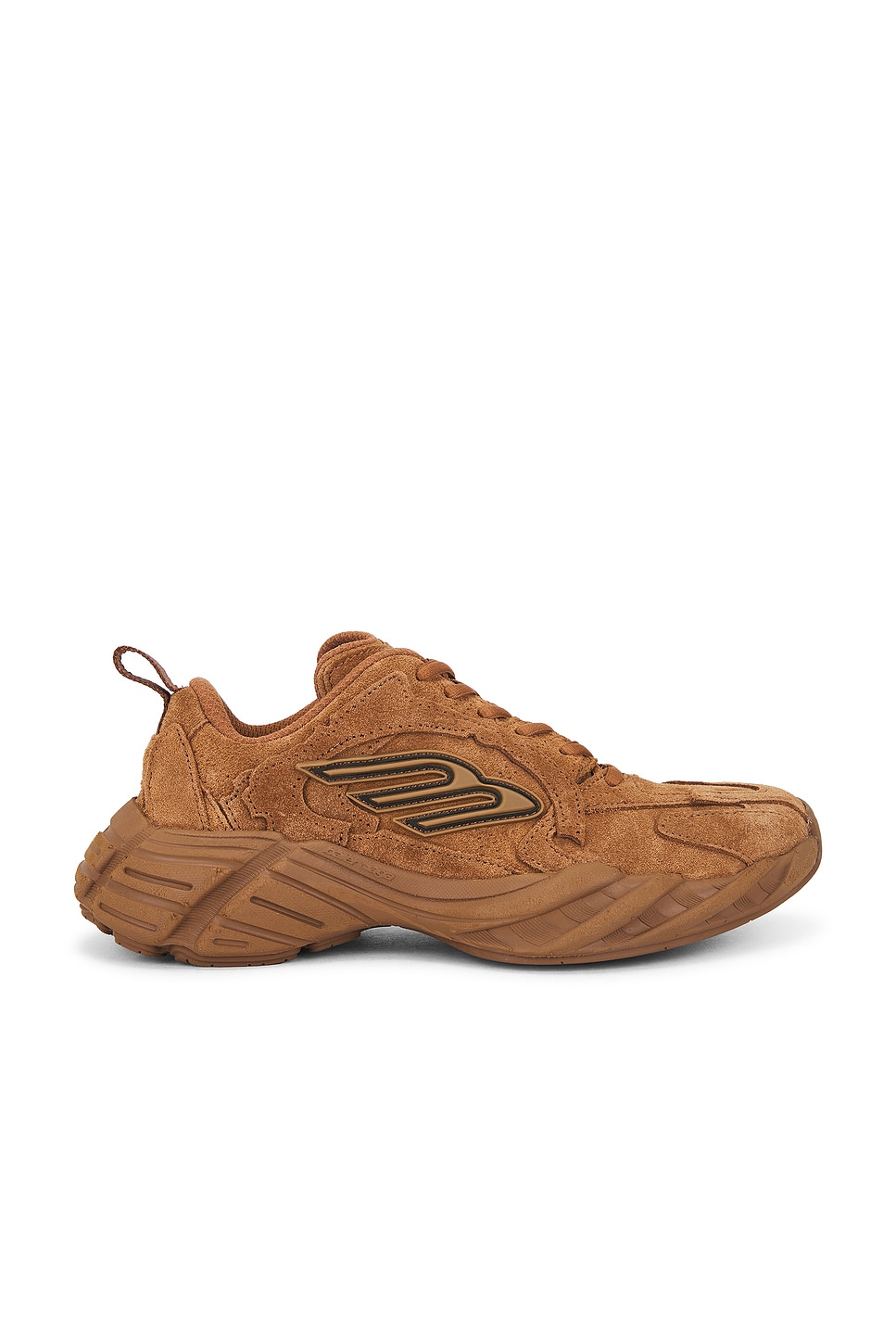 Image 1 of Balenciaga Monday Suede Sneaker in Full Brown