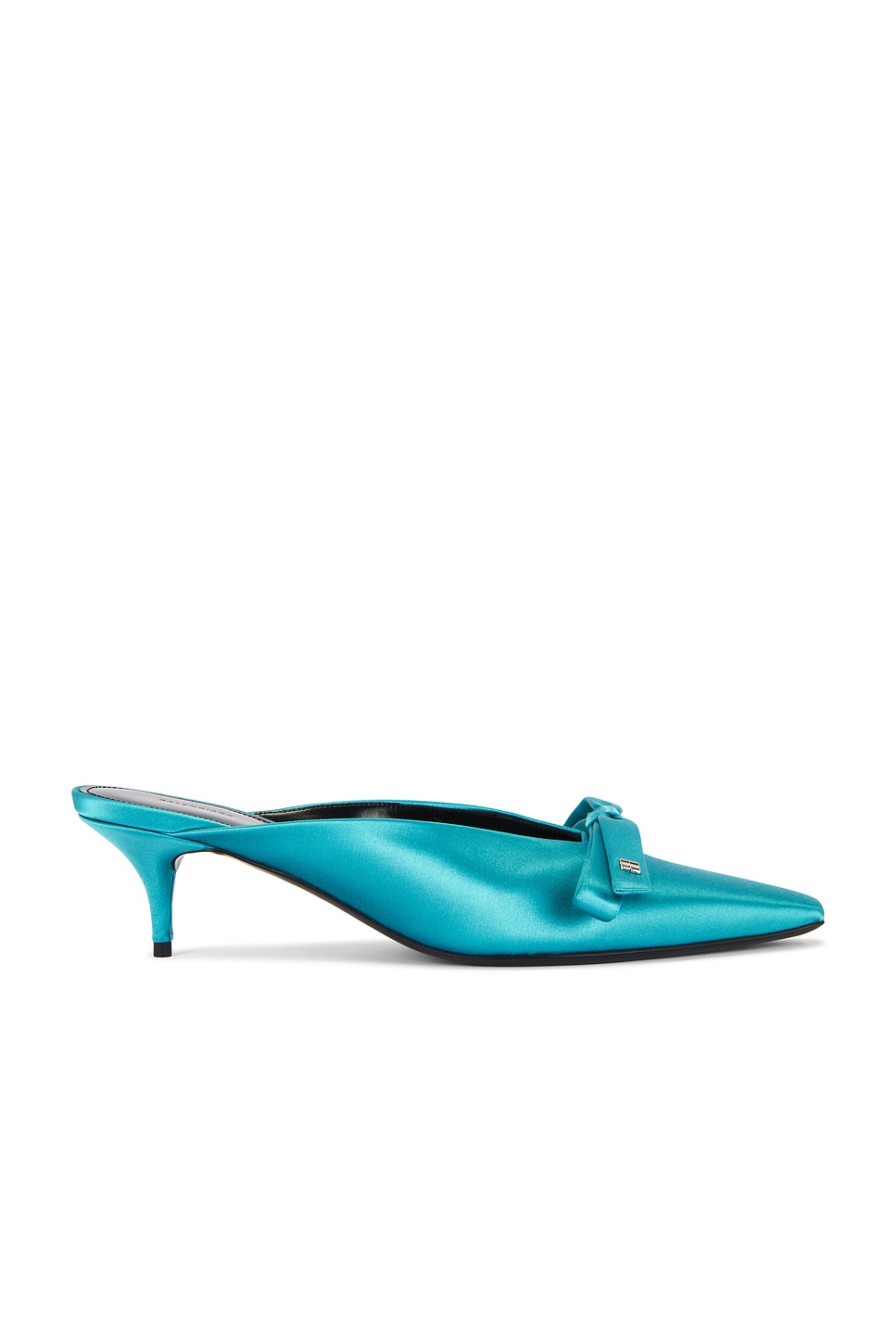 Image 1 of Balenciaga L50 Nano Bow Mule in Blue & Silver