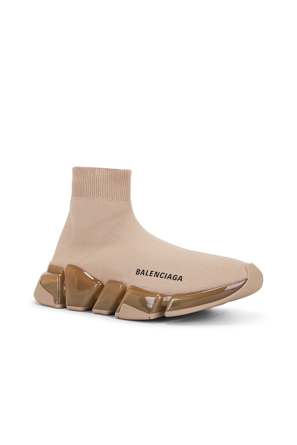Balenciaga Speed 20 Full Clear Sole Sneakers In Neutral