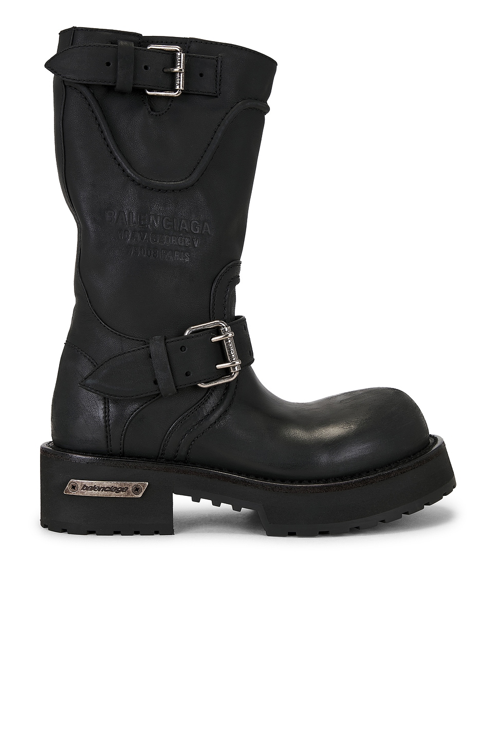Image 1 of Balenciaga Venom Boot in Black & Silver