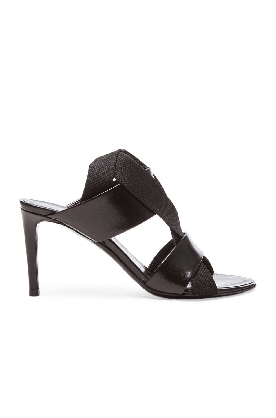 Image 1 of Balenciaga Strap Leather Sandals in Black