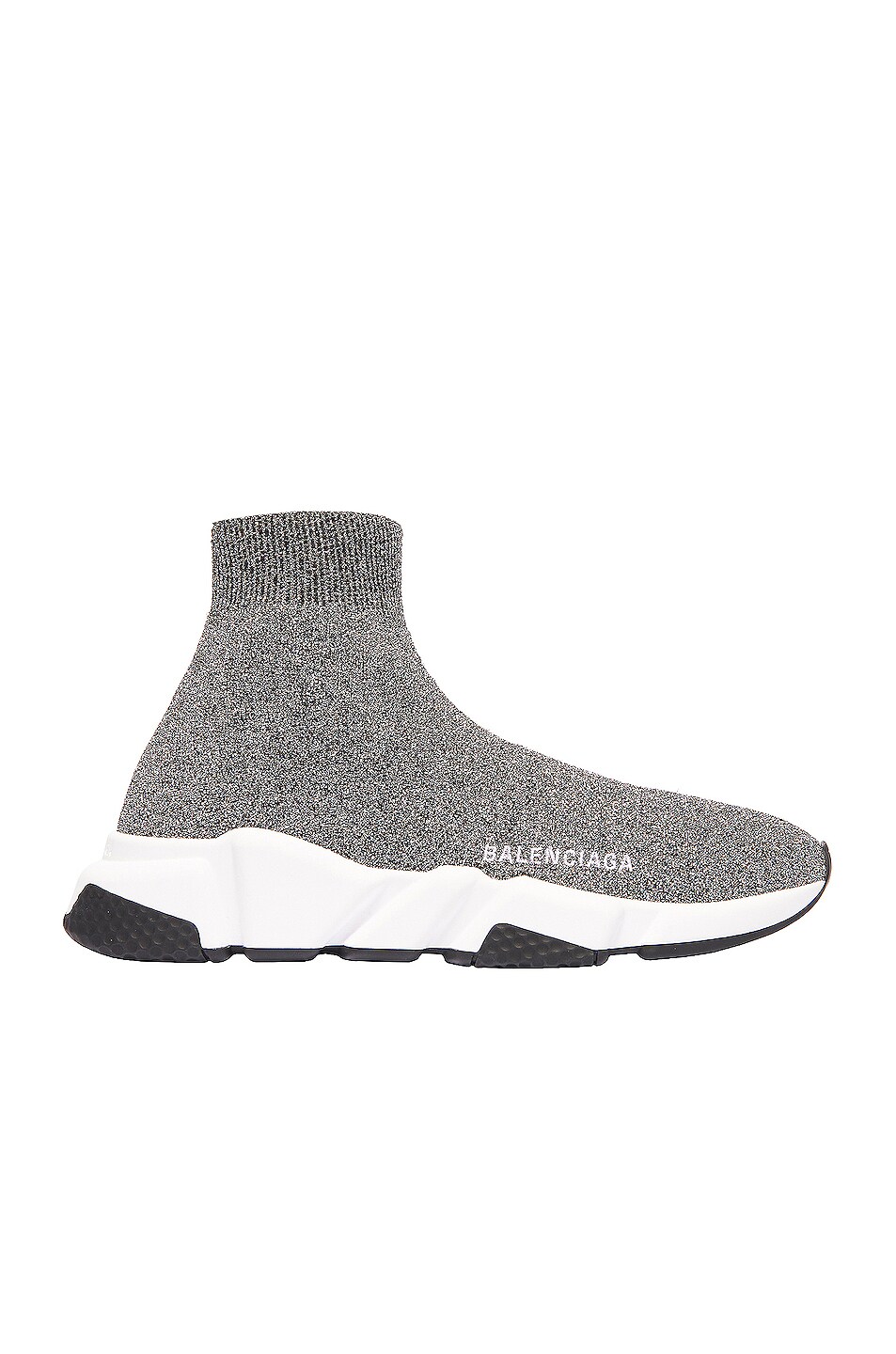 Image 1 of Balenciaga Speed Knit Sneakers in Black & White