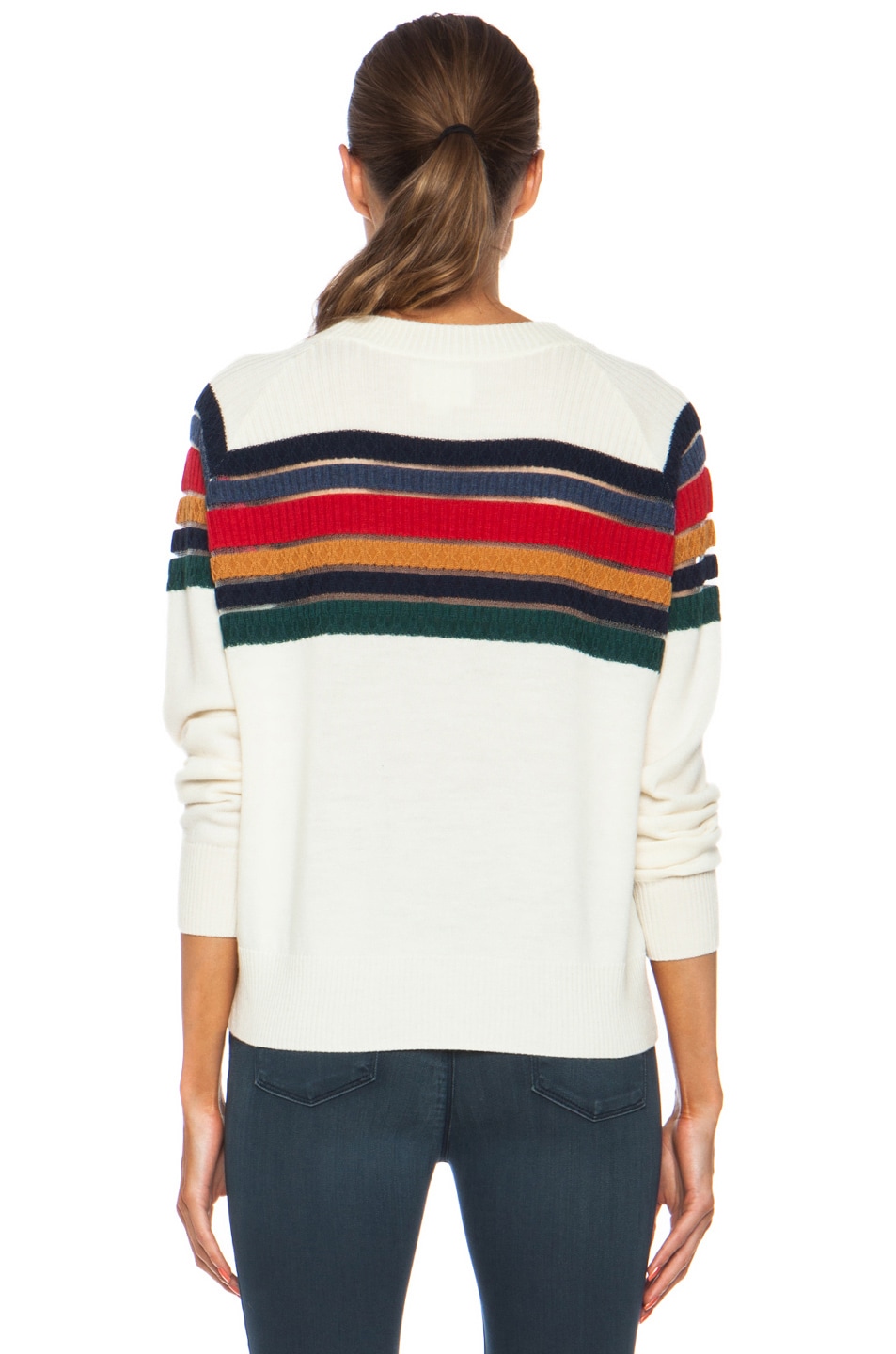 band of outsiders rainbow merino wool