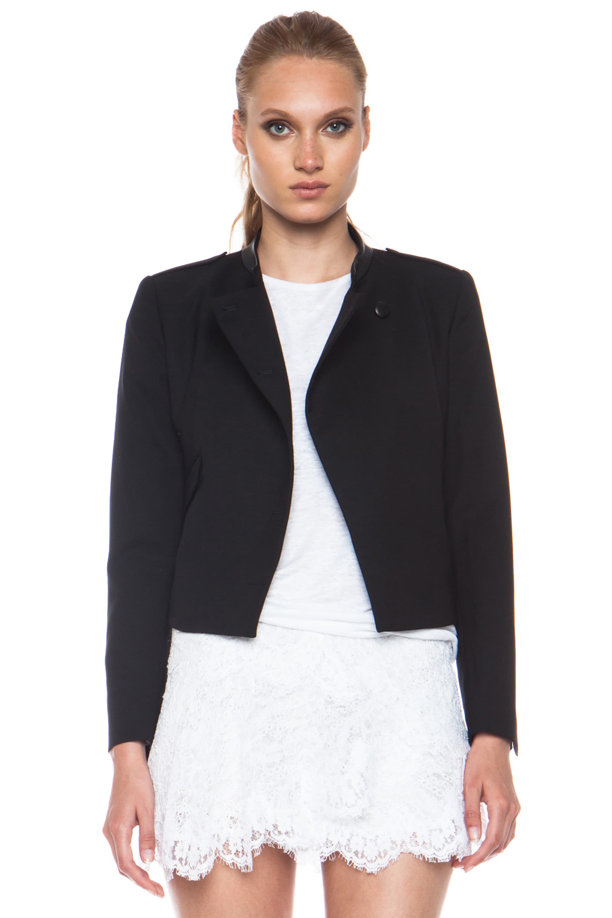 Image 1 of Band of Outsiders Band New Wool Jacket in Black