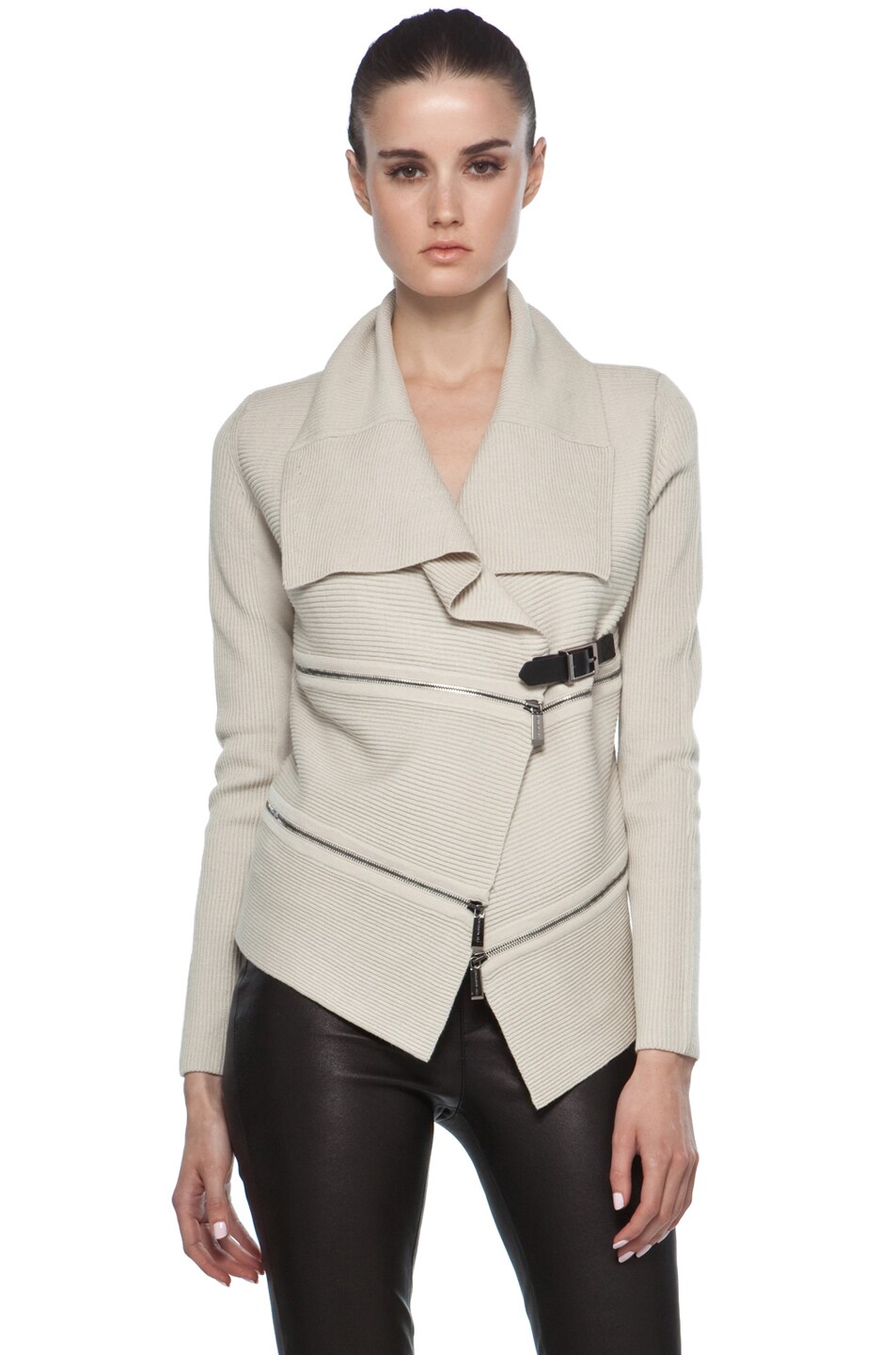 Image 1 of Barbara Bui Buckle Sweater in Taupe