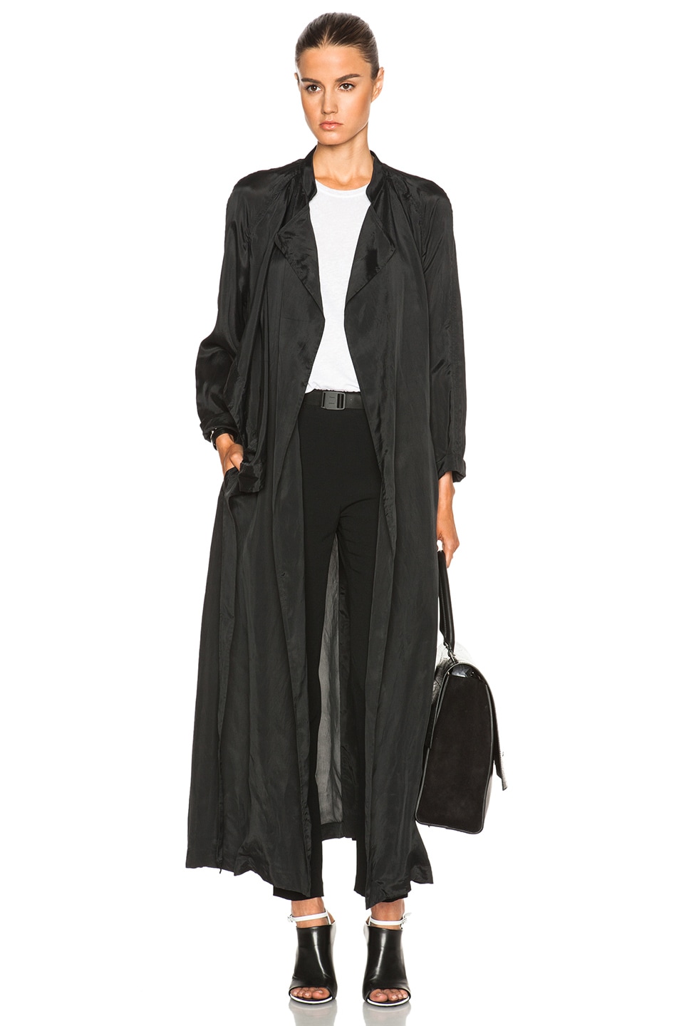 Barbara Bui Trench Coat in Black | FWRD