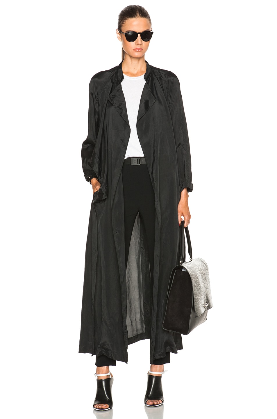 Barbara Bui Trench Coat in Black | FWRD