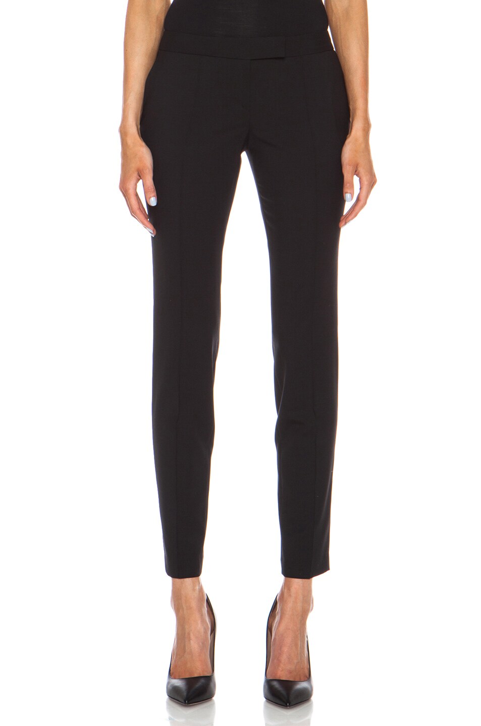 Image 1 of Barbara Bui Cropped Wool-Blend Trouser in Black