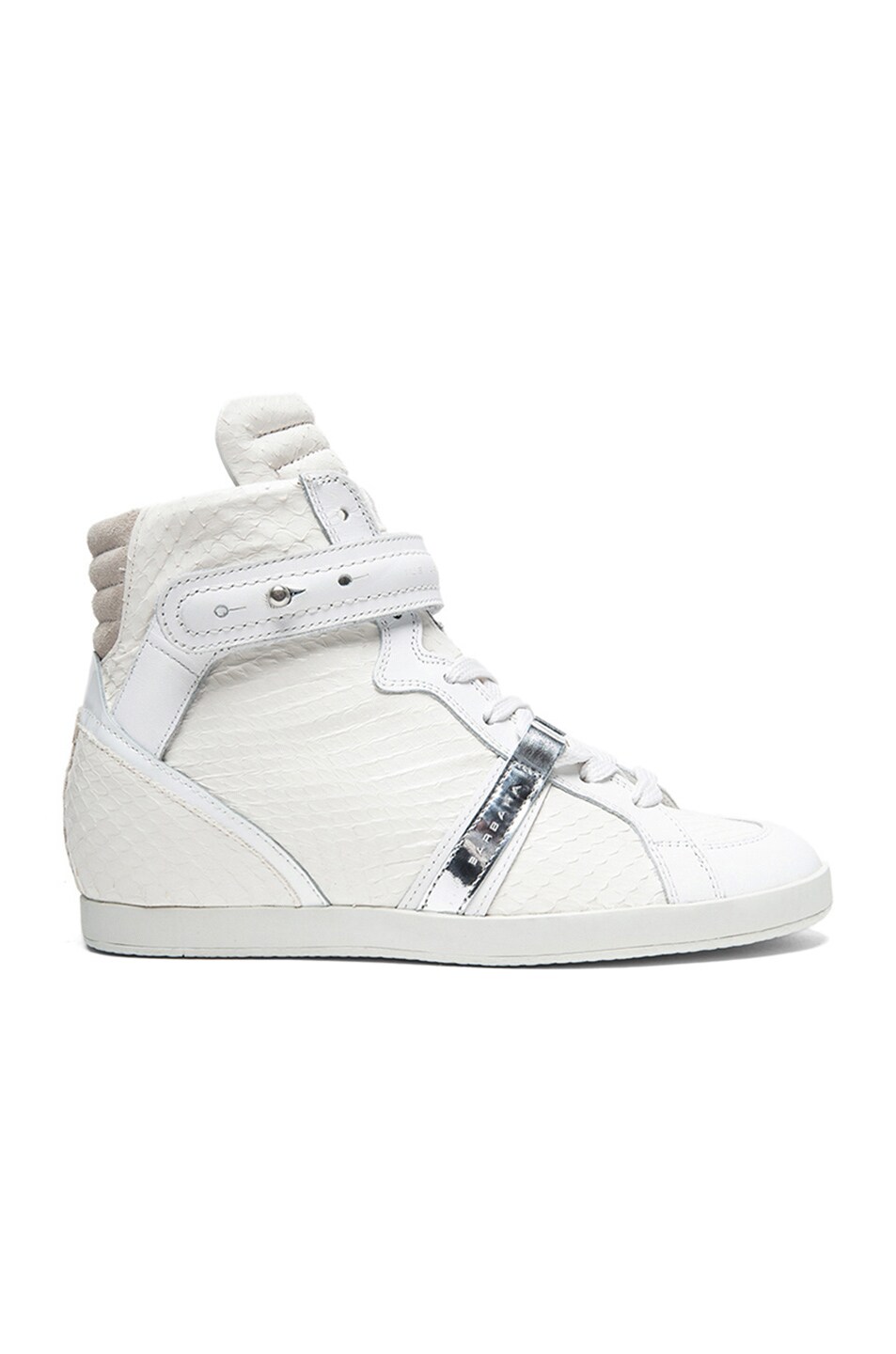 Image 1 of Barbara Bui Watersnake Sneakers in White