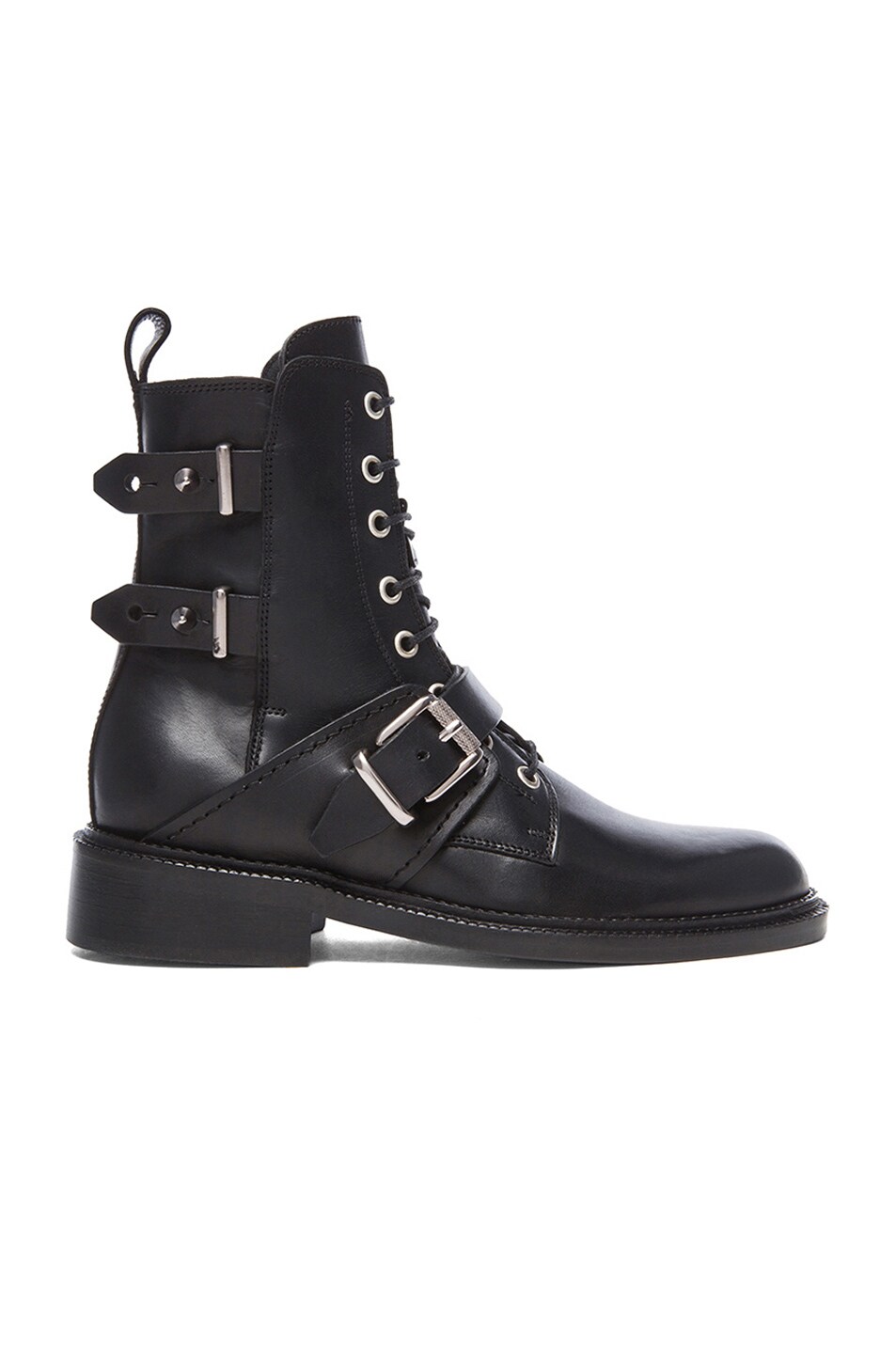Barbara Bui Moto Leather Boots in Black | FWRD
