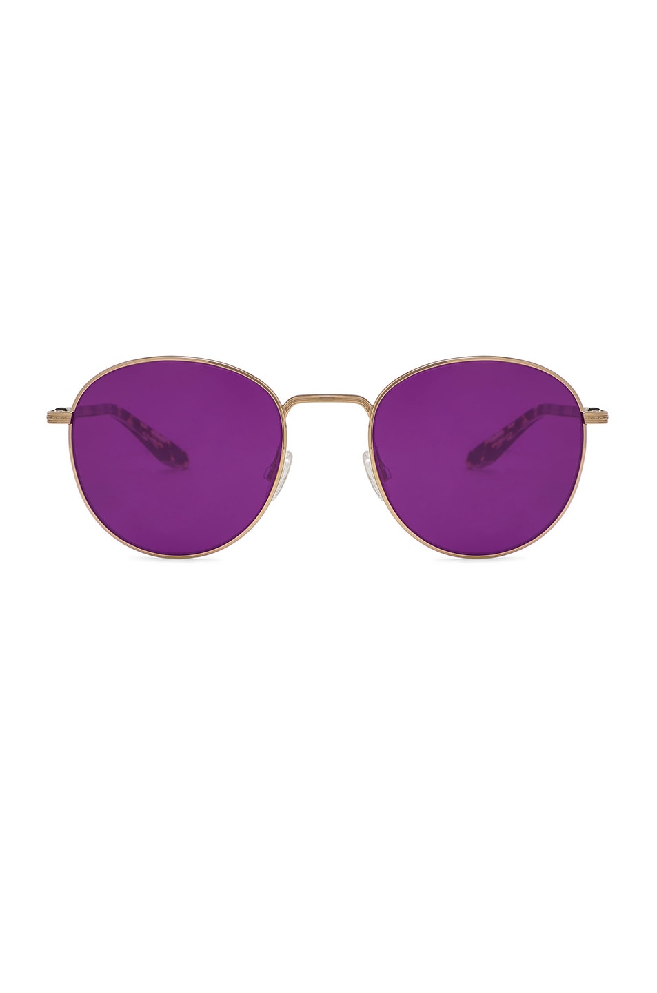 Image 1 of Barton Perreira Tudor Sunglasses in Gold, Crystal & Heroine Chic Custom Purple Amethyst Lenses