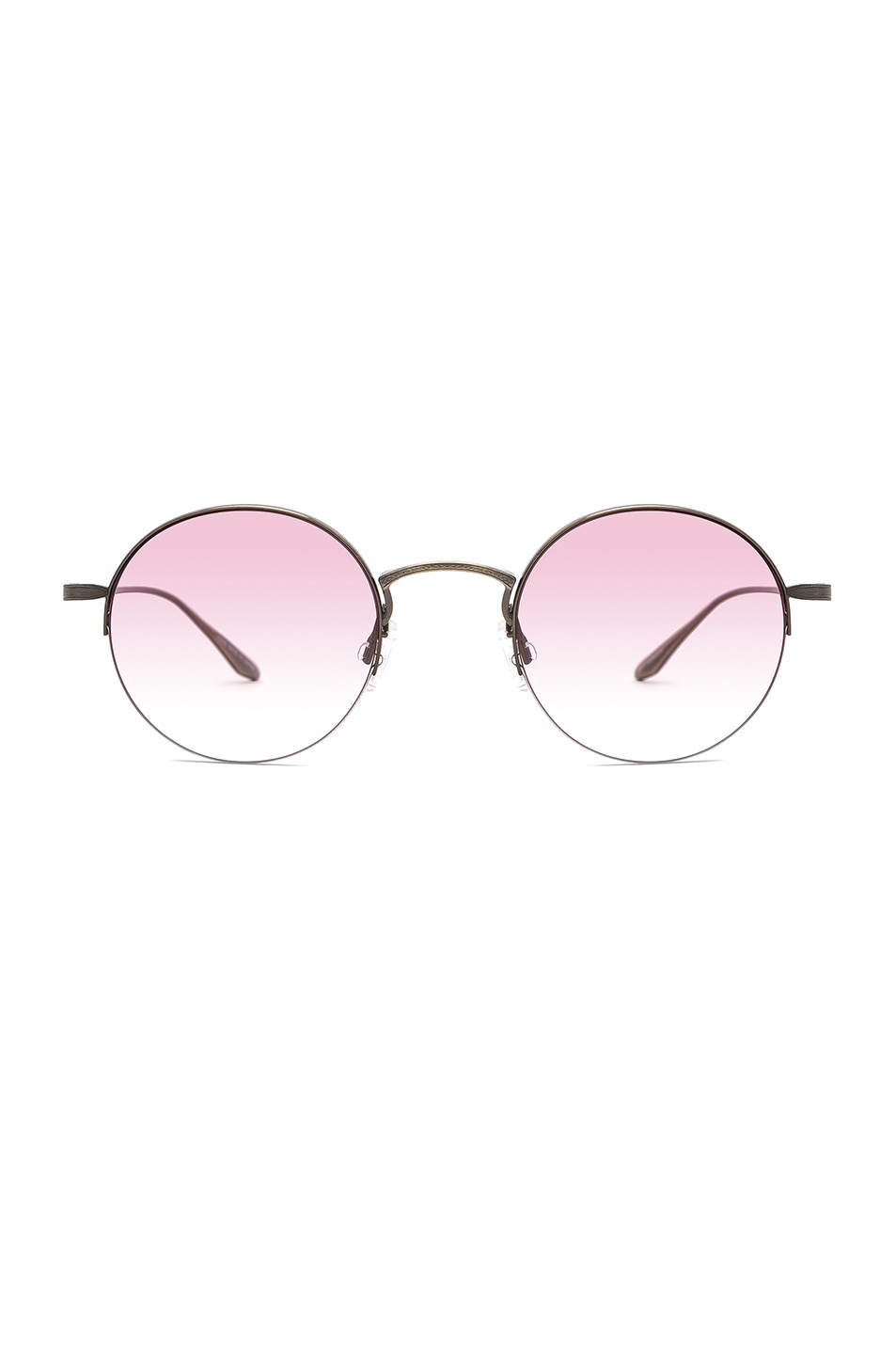 Image 1 of Barton Perreira Atticus Sunglasses in Antique Gold & Custom Campus Pink Lenses