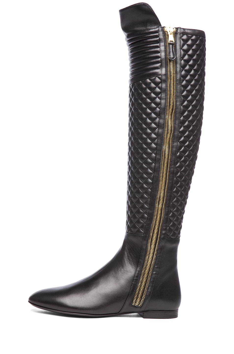 Brian Atwood Ares Nappa Leather Boot in Black Leather | FWRD