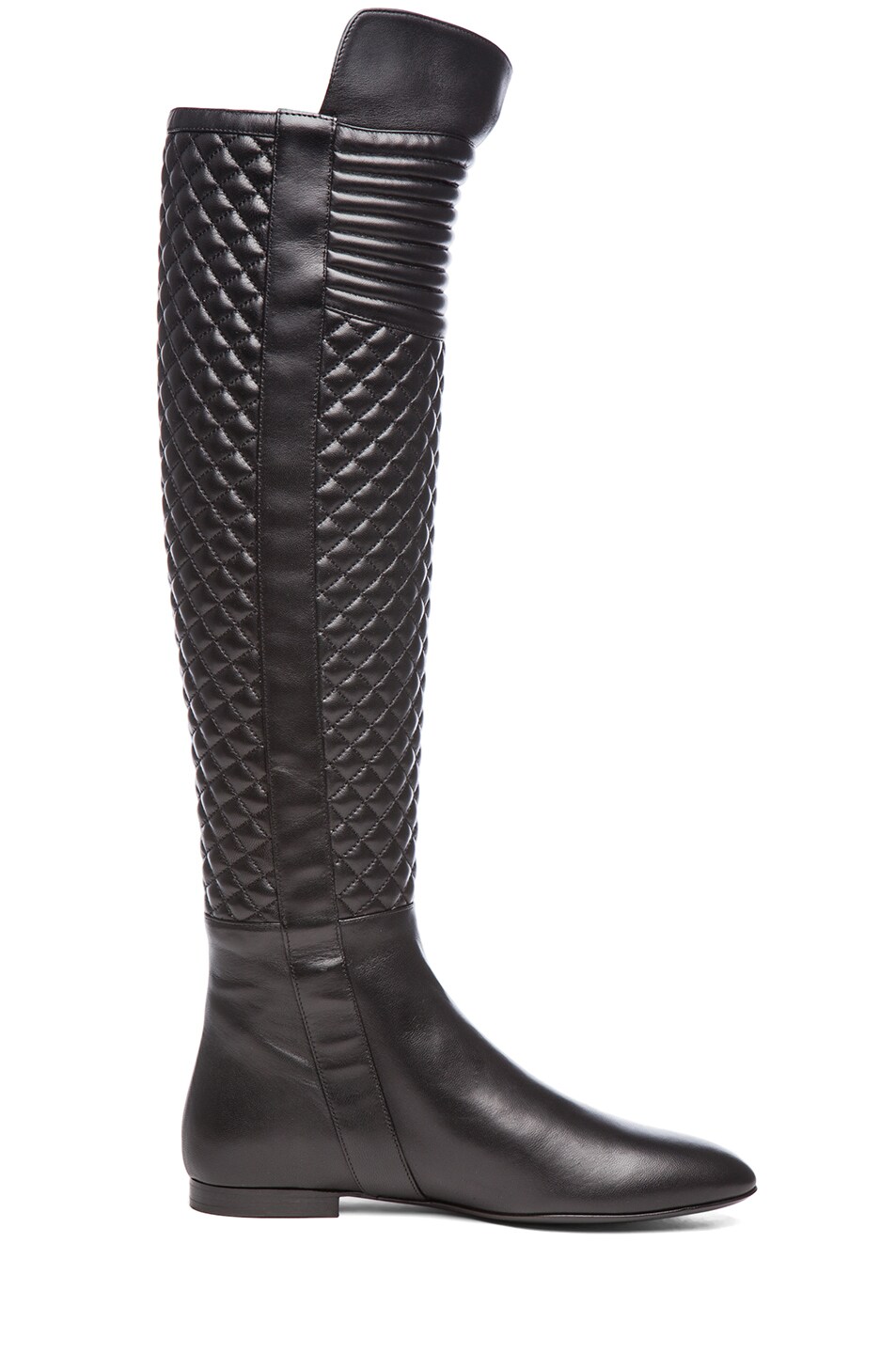 Brian Atwood Ares Nappa Leather Boot in Black Leather | FWRD