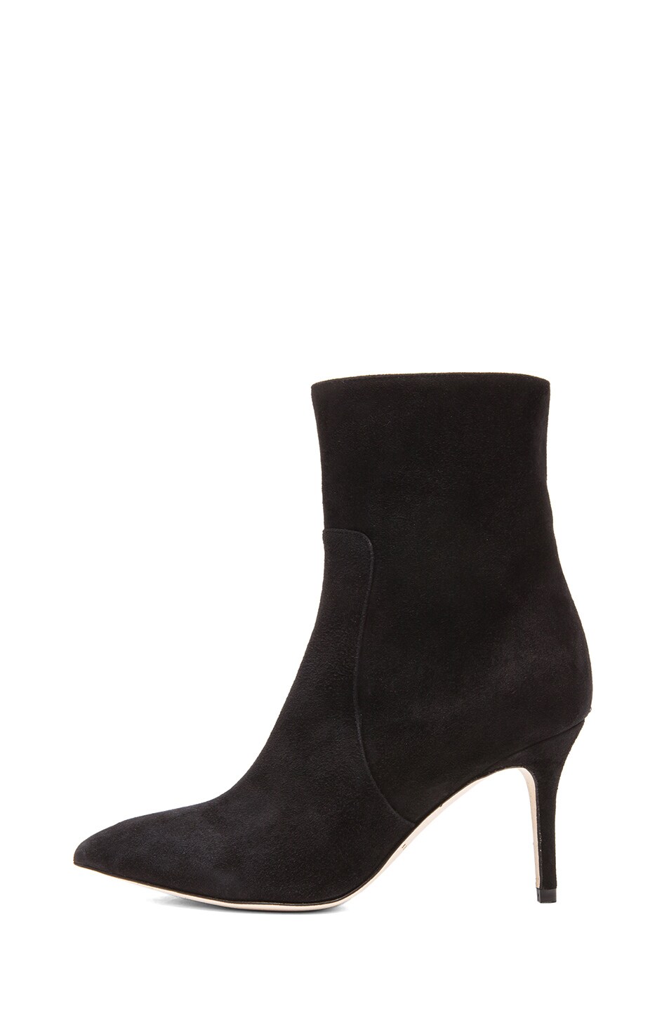 Image 1 of Brian Atwood Floran Cashmere Suede Booties in Black