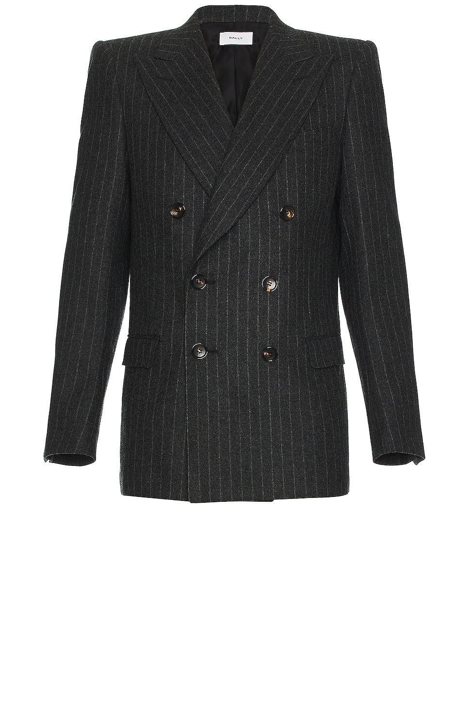Image 1 of Bally Double Breasted Blazer in Grey Melange