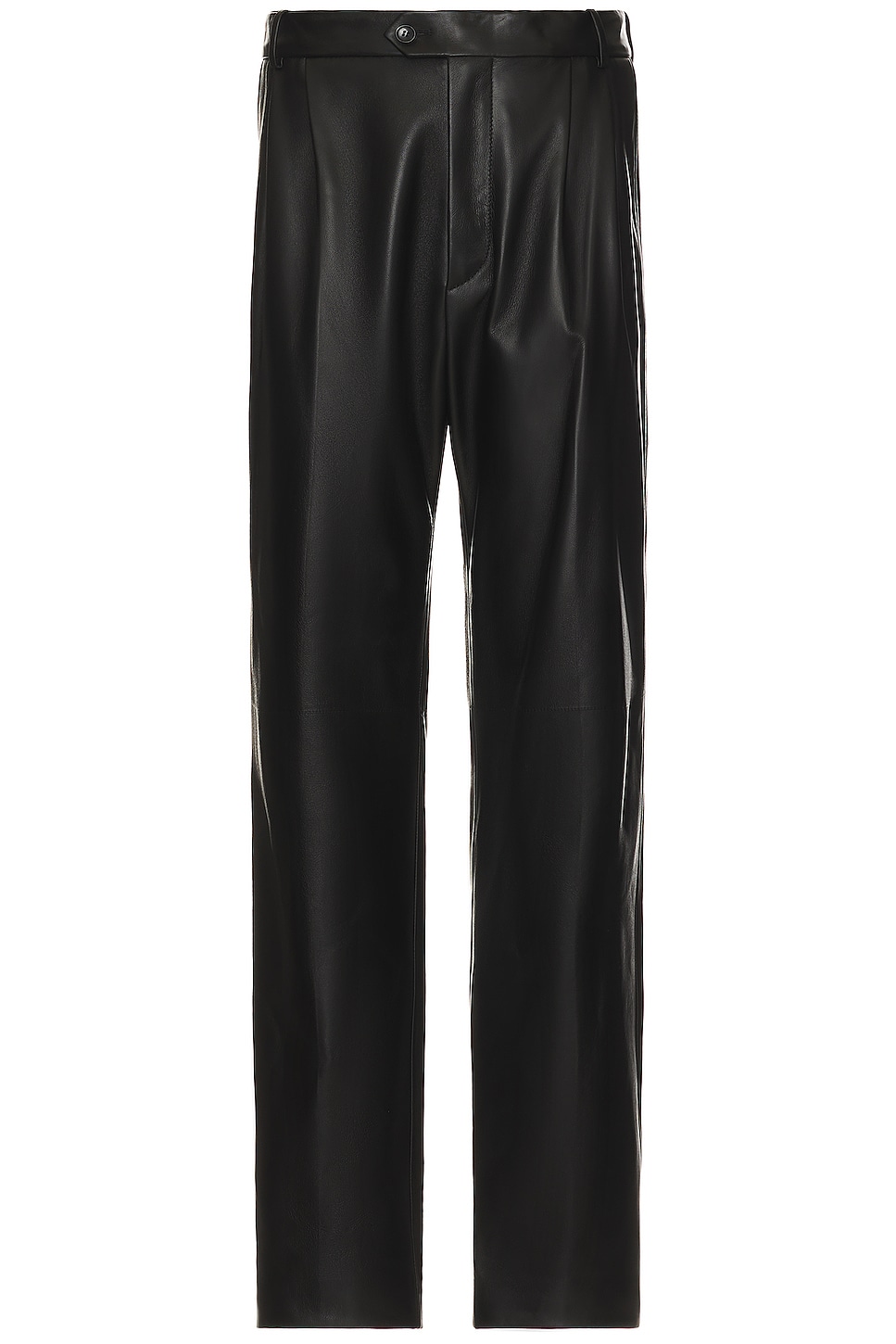 Image 1 of Bally Leather Trousers in Black