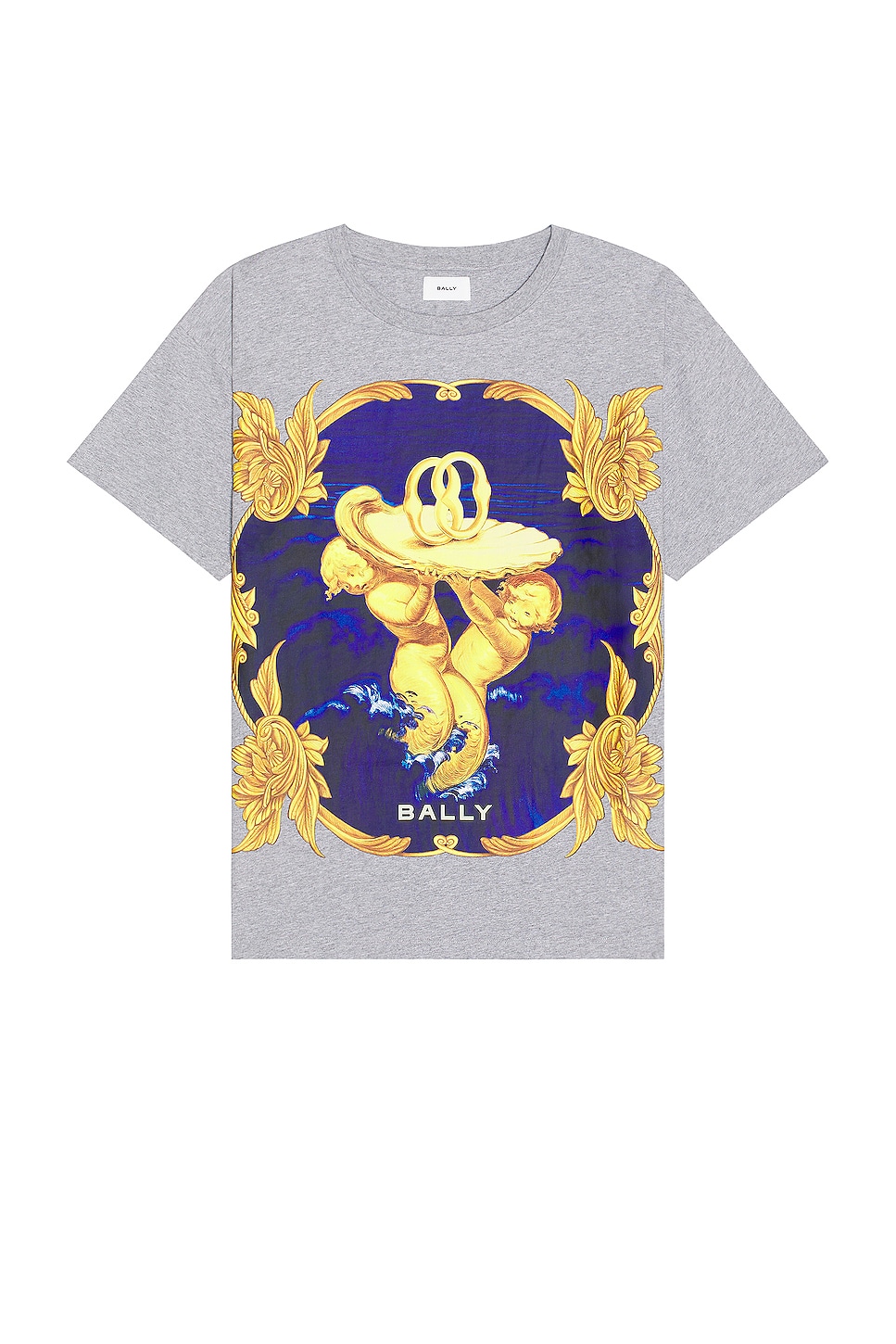 Image 1 of Bally Graphic T-shirt in Grey Melange