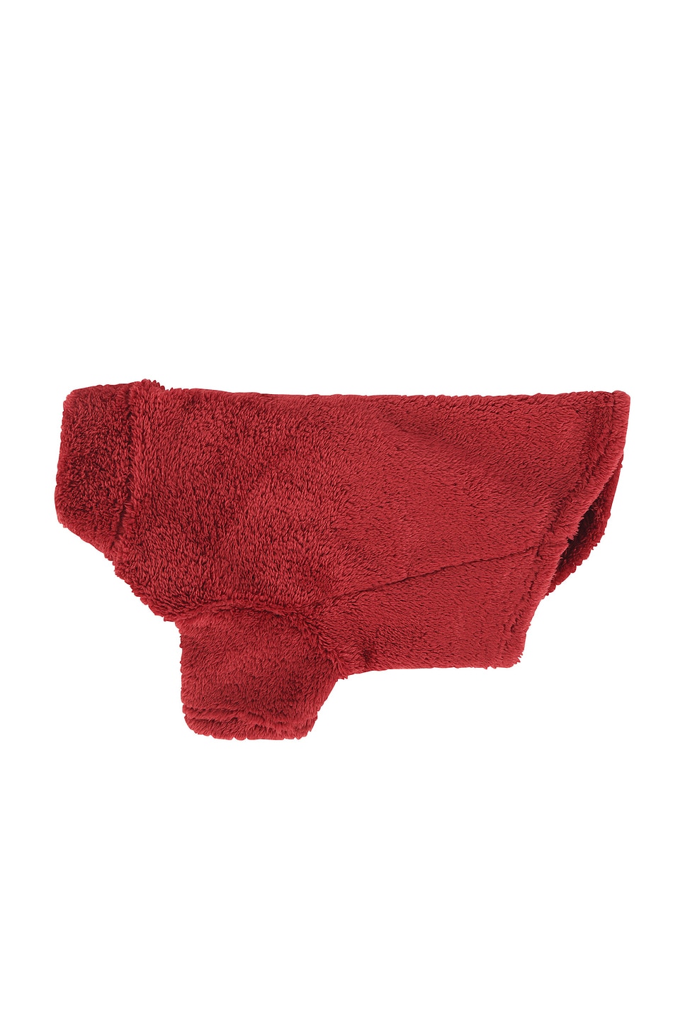 Teddy Fleece Dog Sweater in Red