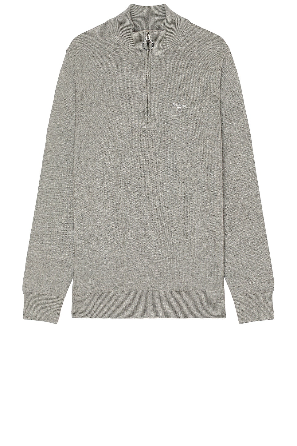 Image 1 of Barbour Half Zip Sweater in Grey