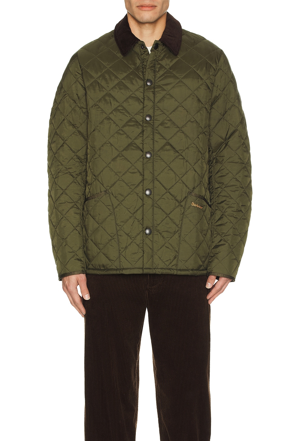 Image 1 of Barbour Heritage Liddesdale Quilted Jacket in Olive
